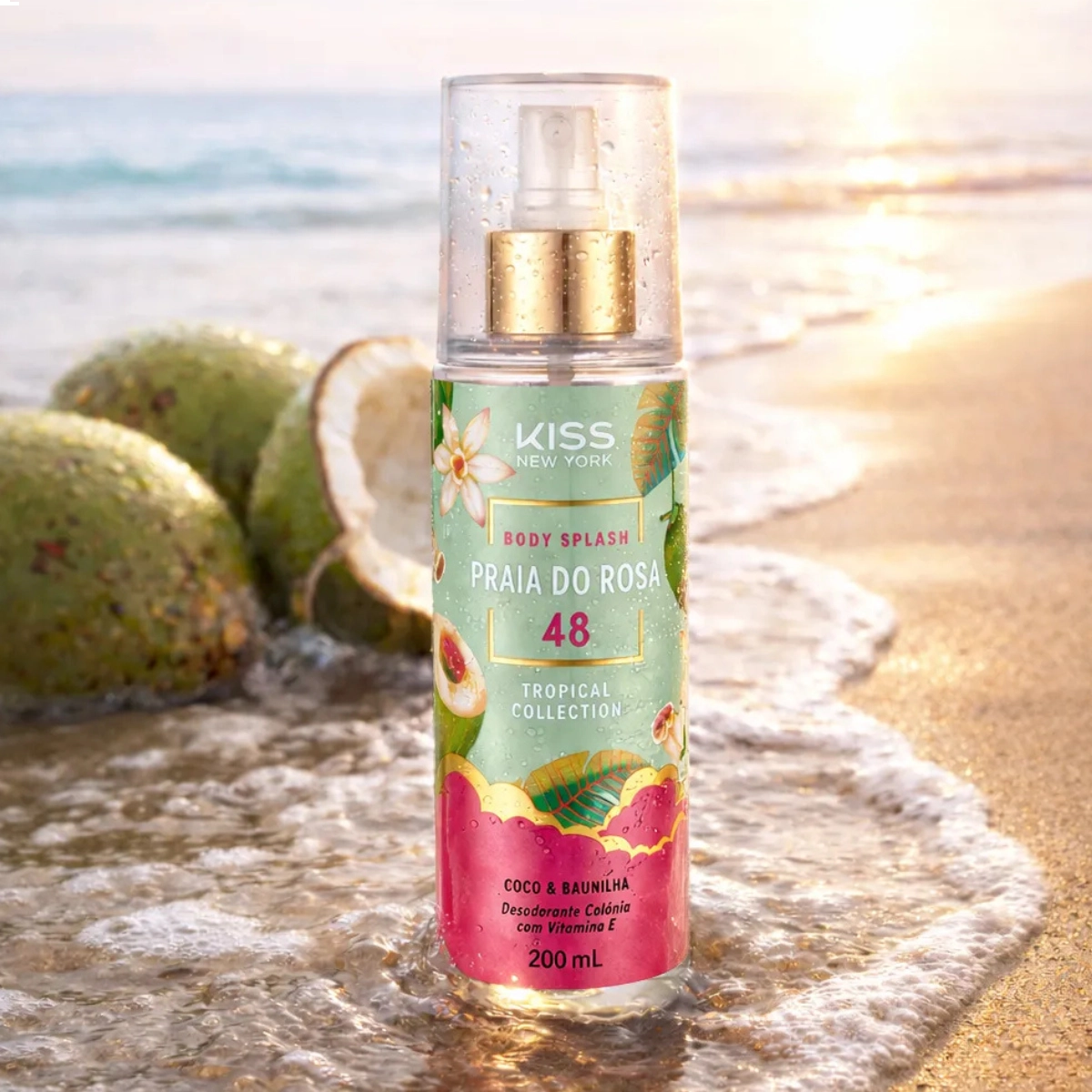 BODY SPLASH KNY TROPICAL COLLECTION PRAIA DO ROSA 48 COCO & BAUNILHA 200ML BODY SPLASH KNY TROPICAL COLLECTION PRAIA DO ROSA 48 COCO & BAUNILHA 200ML