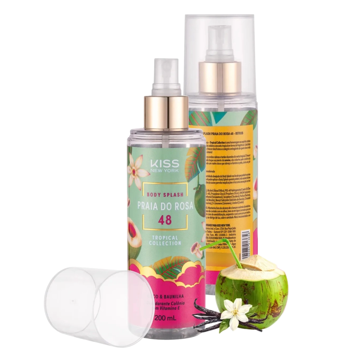 BODY SPLASH KNY TROPICAL COLLECTION PRAIA DO ROSA 48 COCO & BAUNILHA 200ML BODY SPLASH KNY TROPICAL COLLECTION PRAIA DO ROSA 48 COCO & BAUNILHA 200ML
