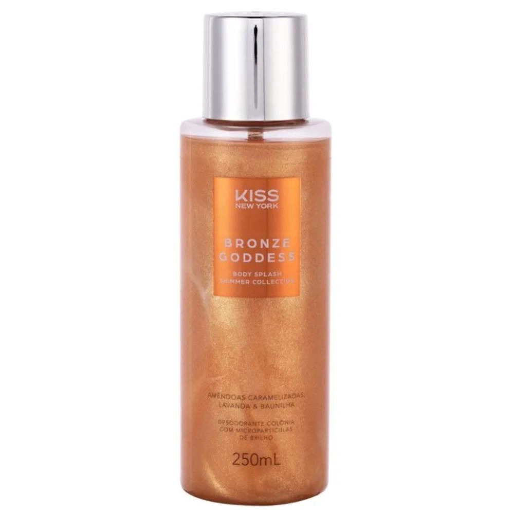 Body Splash Shimmer Bronze Goddess - Kiss New York - 250 ML