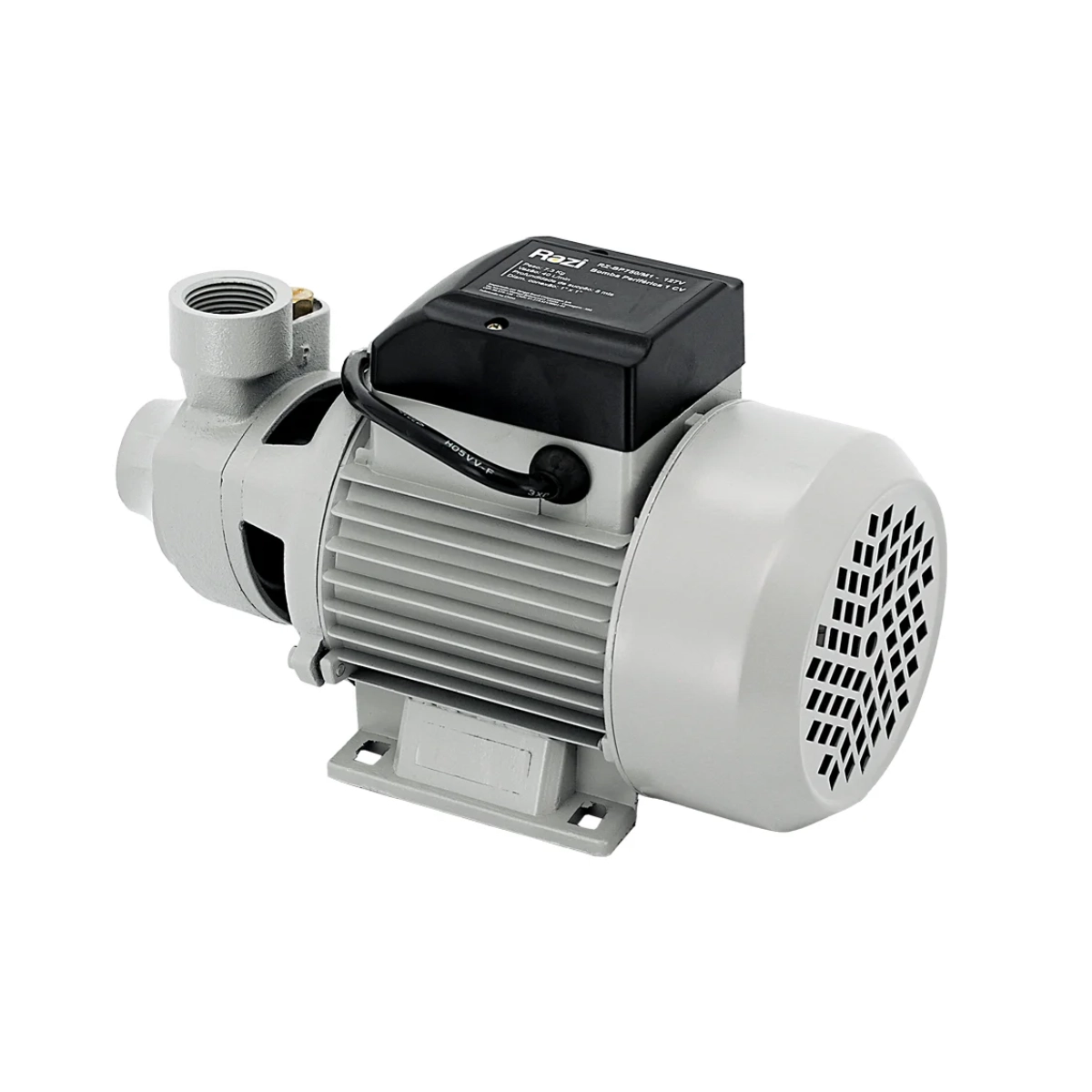 BOMBA DE ÁGUA PERIFÉRICA 1CV 52L/M RAZI 220V BOMBA DE ÁGUA PERIFÉRICA 1CV 52L/M RAZI 220V