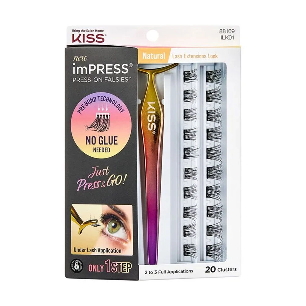 CÍLIOS POSTIÇOS IMPRESS PRESS-ON FALSIES NATURAL KISS NEW YORK ILK01B CÍLIOS POSTIÇOS IMPRESS PRESS-ON FALSIES NATURAL KISS NEW YORK ILK01B