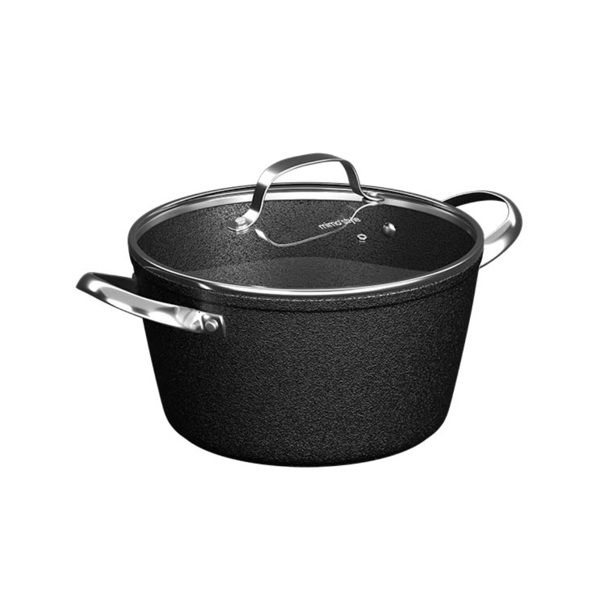 CAÇAROLA INOX ANTIADERENTE BLACK ROCK 4,1L 24CM MIMO STYLE CAÇAROLA INOX ANTIADERENTE BLACK ROCK 4,1L 24CM MIMO STYLE