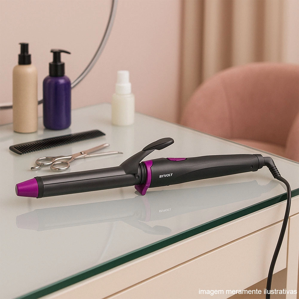 CACHEADOR DE CABELO PHILCO INTENSE CURVES CINZA 25MM BIVOLT 