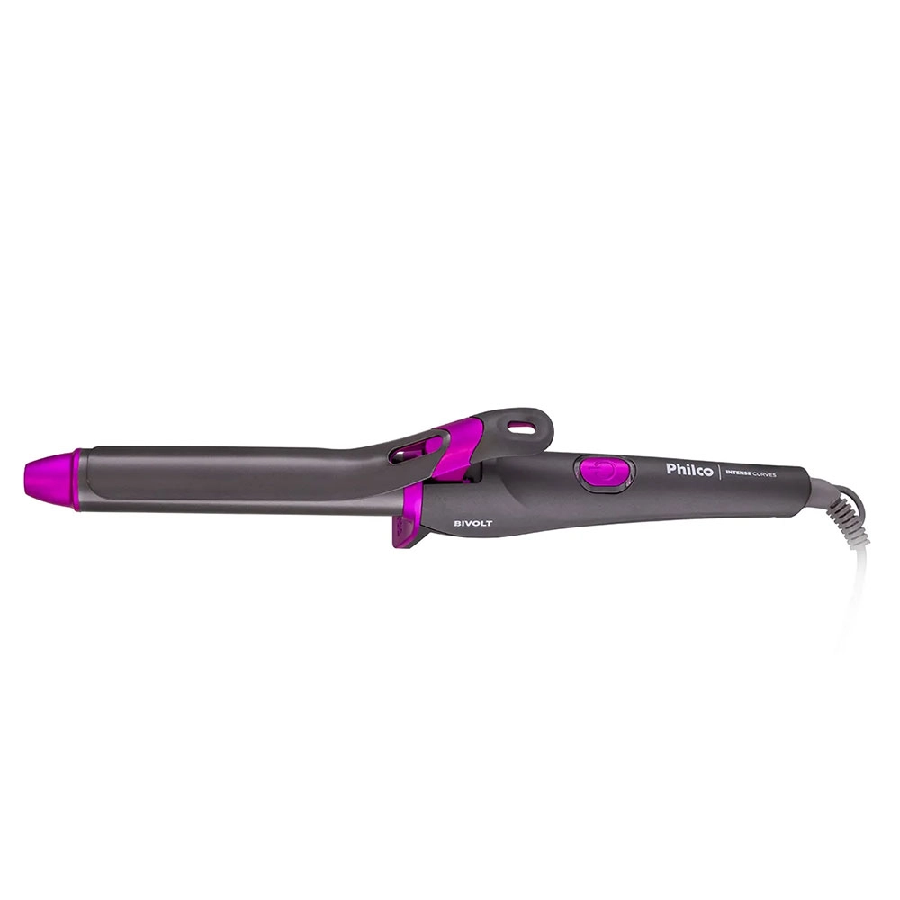 CACHEADOR DE CABELO PHILCO INTENSE CURVES CINZA 25MM BIVOLT 