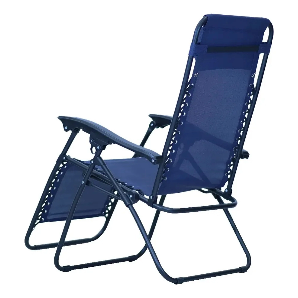 CADEIRA ESPREGUIÇADEIRA DOBRÁVEL AZUL NAUTIKA GRAVITY AÇO 120KG