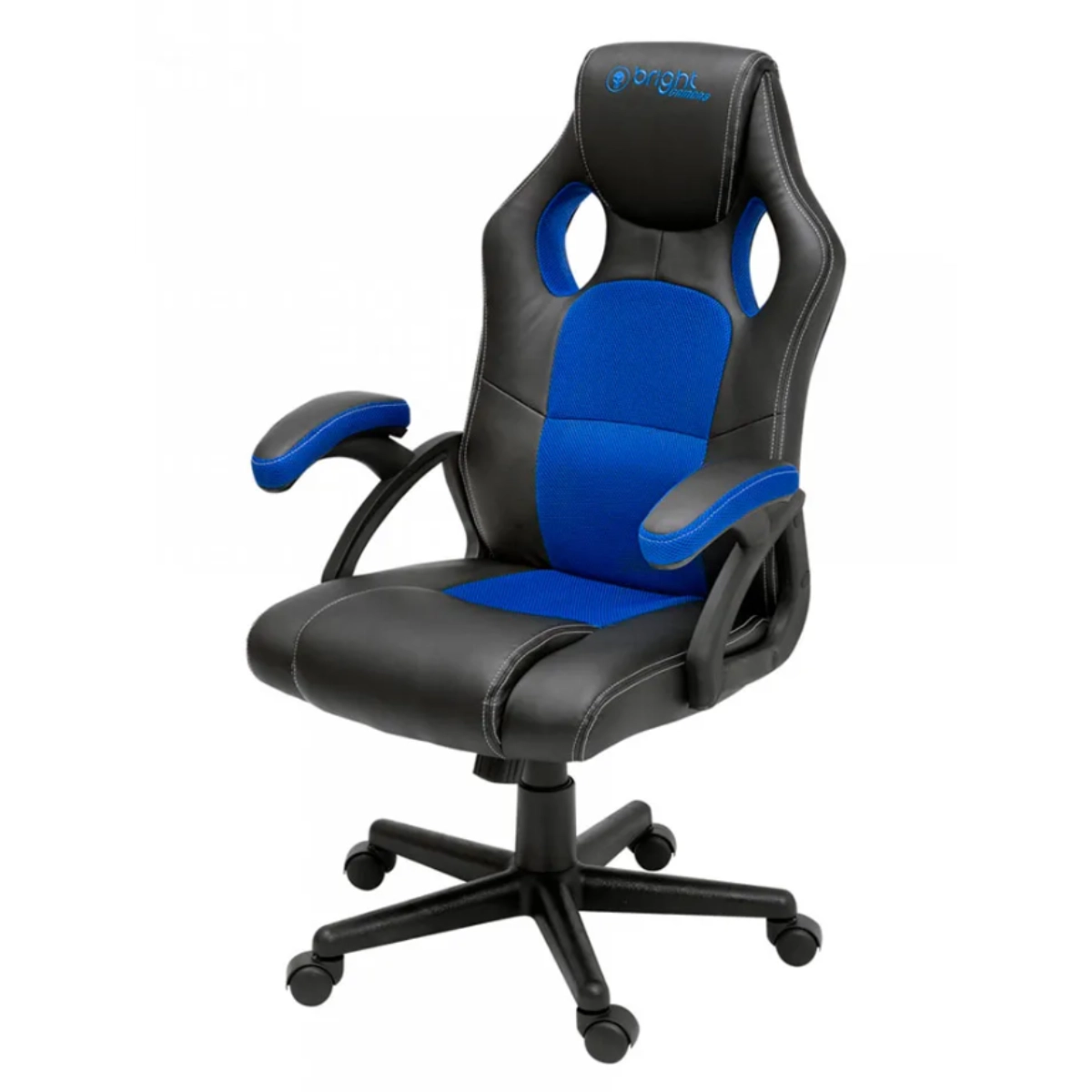 Cadeira Gamer Bright Preta e Azul Conforto e Estilo em Todos os Momentos Cadeira Gamer Bright Preta e Azul Conforto e Estilo em Todos os Momentos