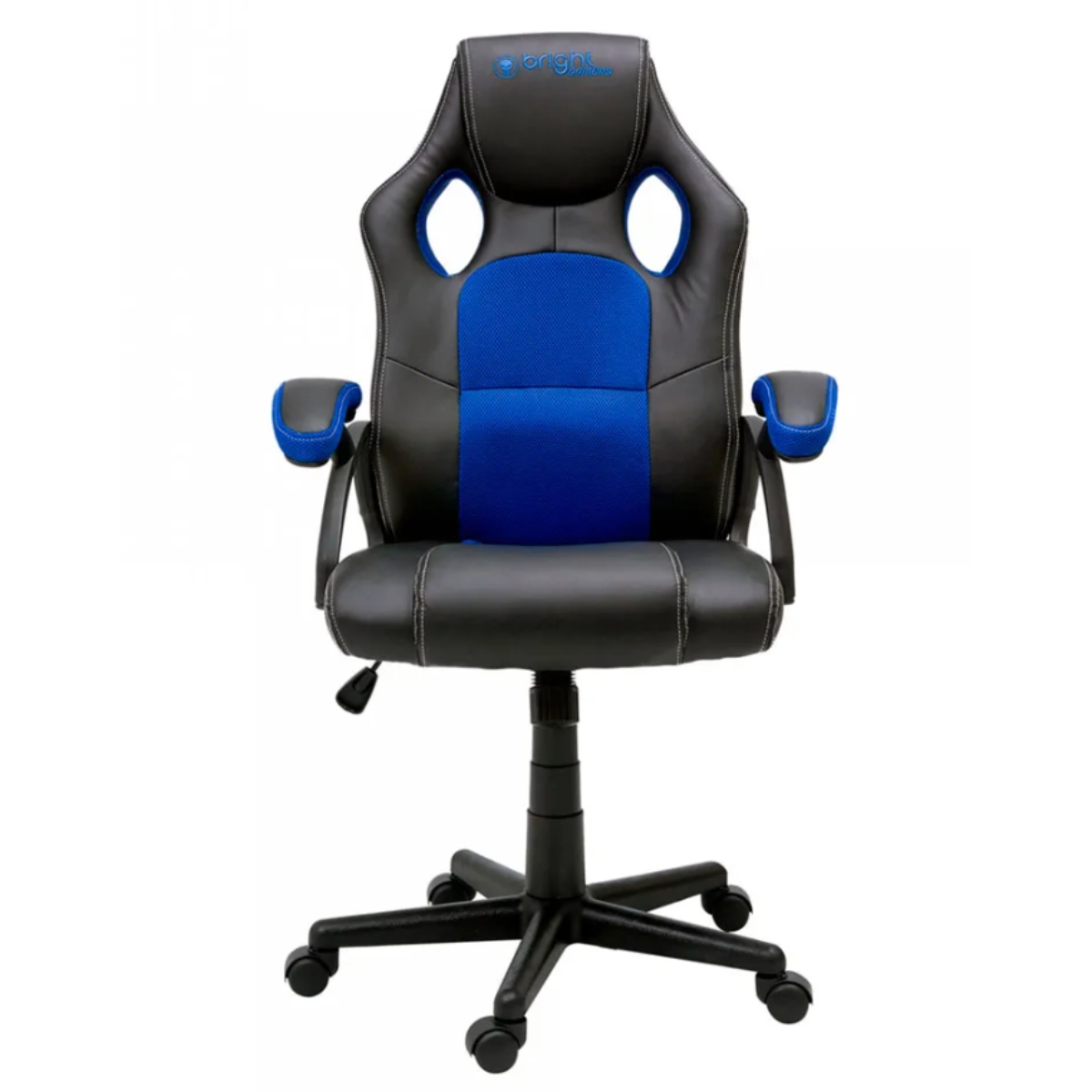Cadeira Gamer Bright Preta e Azul Conforto e Estilo em Todos os Momentos Cadeira Gamer Bright Preta e Azul Conforto e Estilo em Todos os Momentos
