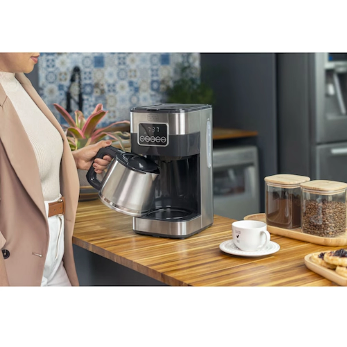 Cafeteira Programável Black+Decker Gourmand Gris 127V