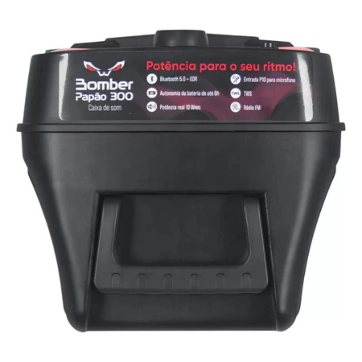 CAIXA DE SOM AMPLIFICADA BOMBER PAPÃO 300 PORTÁTIL 300W BLUETOOTH