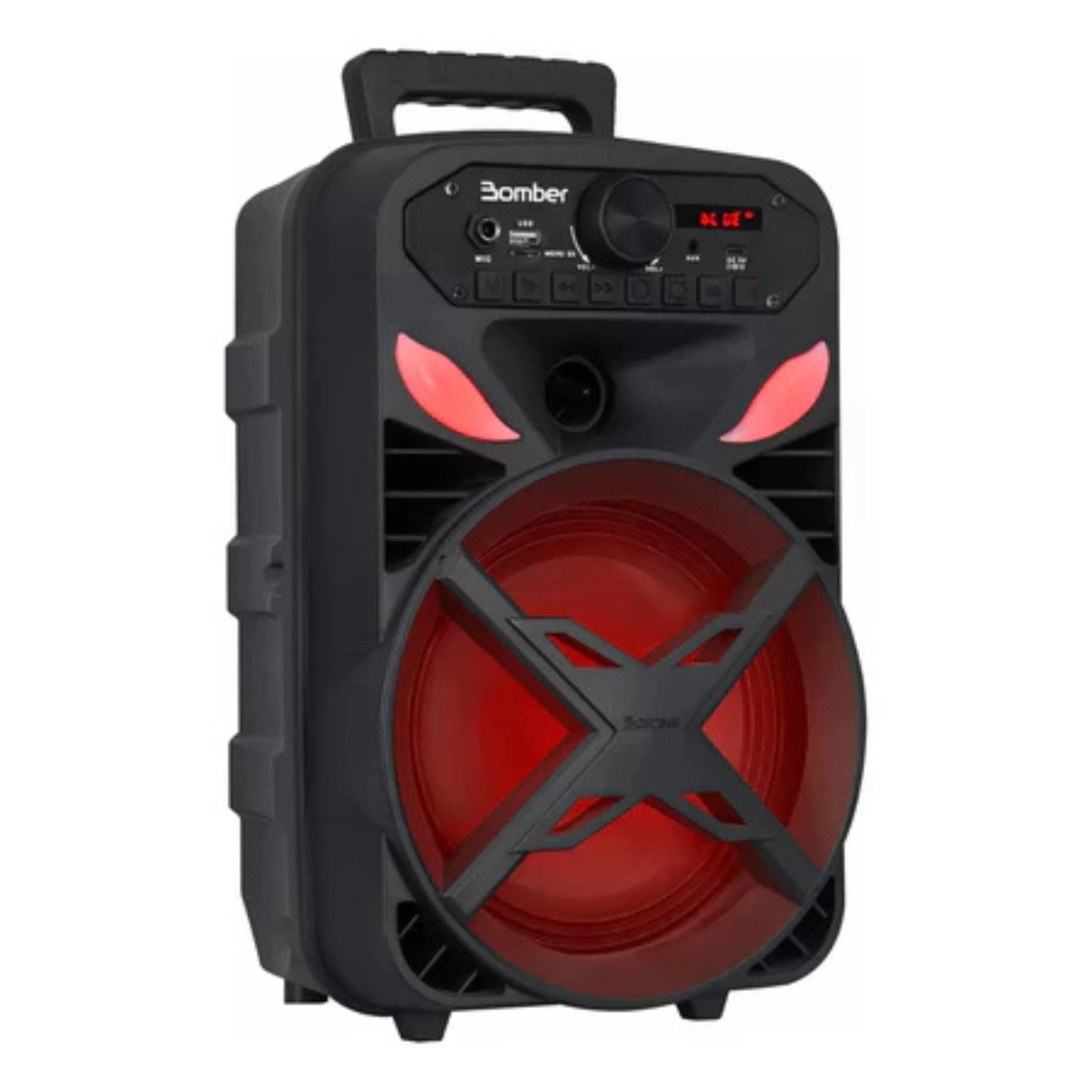 CAIXA DE SOM AMPLIFICADA BOMBER PAPÃO 300 PORTÁTIL 300W BLUETOOTH