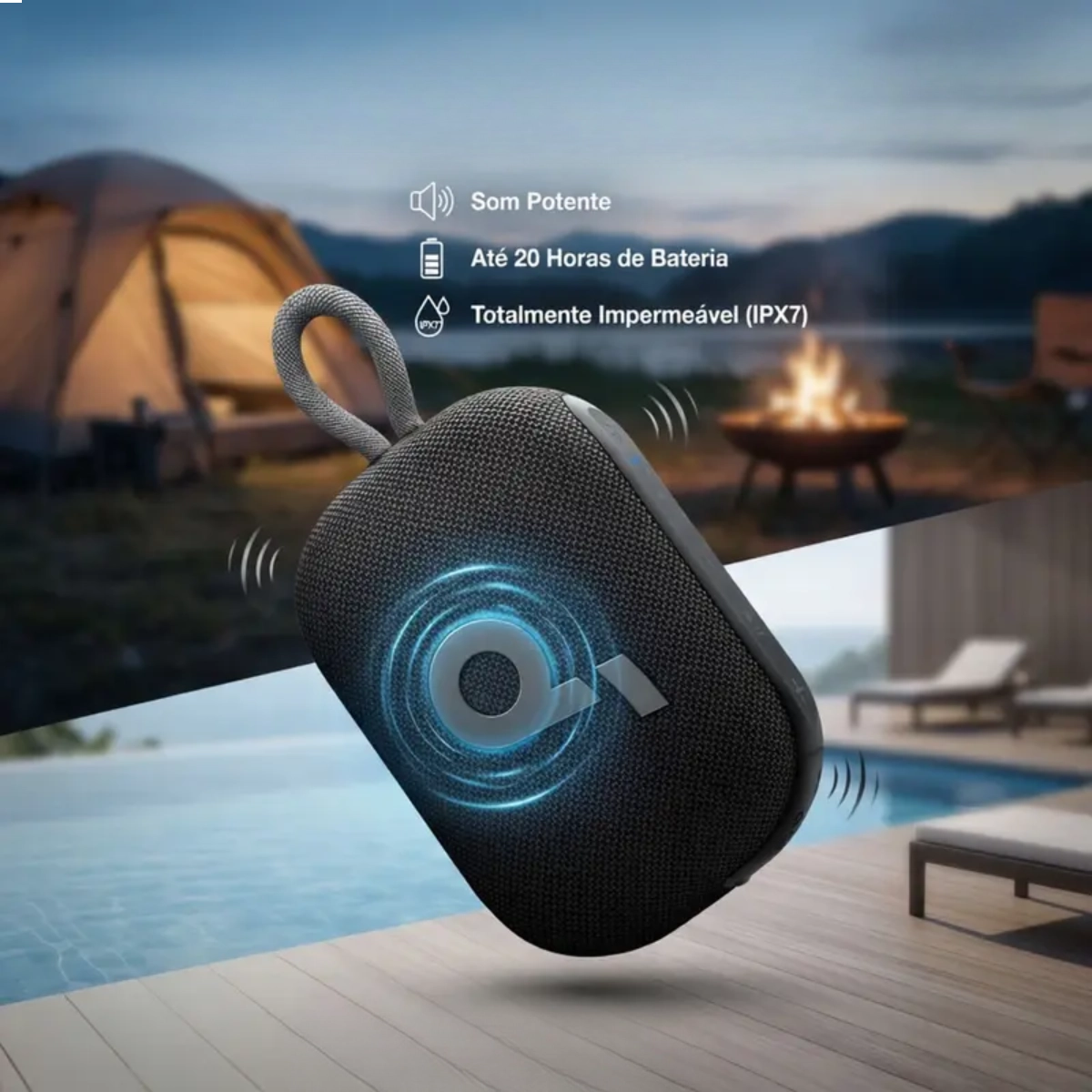 CAIXA DE SOM BLUETOOTH PORTÁTIL SOUNDCORE SELECT 4 GO 20H IP67 À PROVA D?ÁGUA CAIXA DE SOM BLUETOOTH PORTÁTIL SOUNDCORE SELECT 4 GO 20H IP67 À PROVA D?ÁGUA