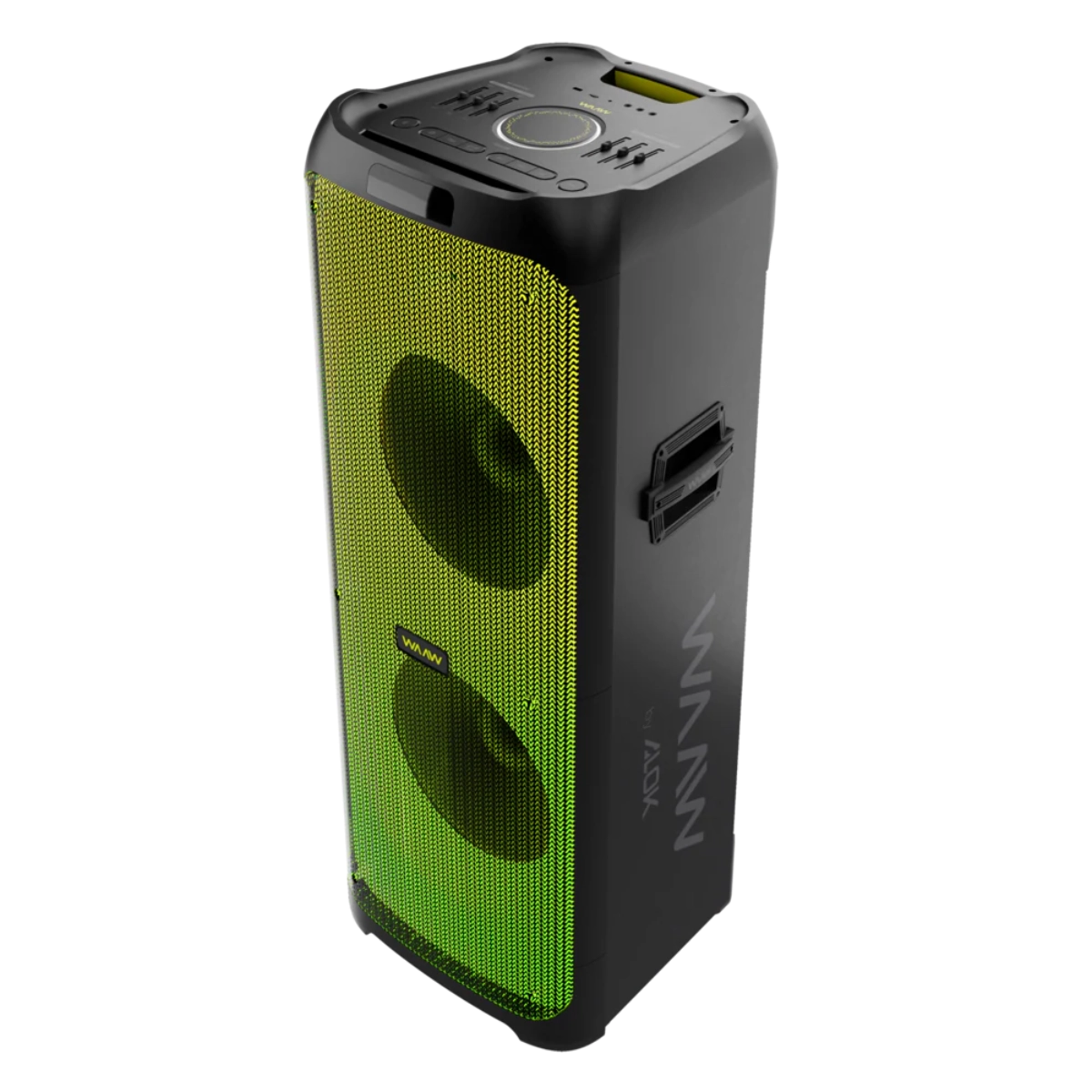 CAIXA DE SOM BLUETOOTH TWS COM LED  WAAW PLUS INFINITE 1000W RMS