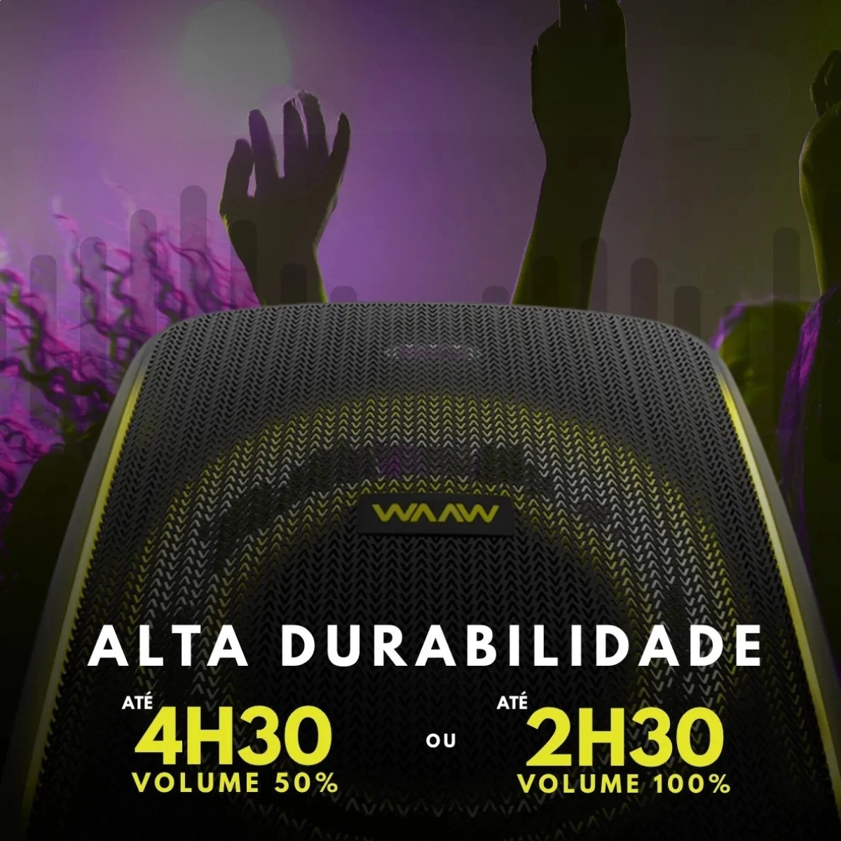 Caixa de Som Bluetooth Waaw Beat 1000 70w Rms Caixa de Som Bluetooth Waaw Beat 1000 70w Rms