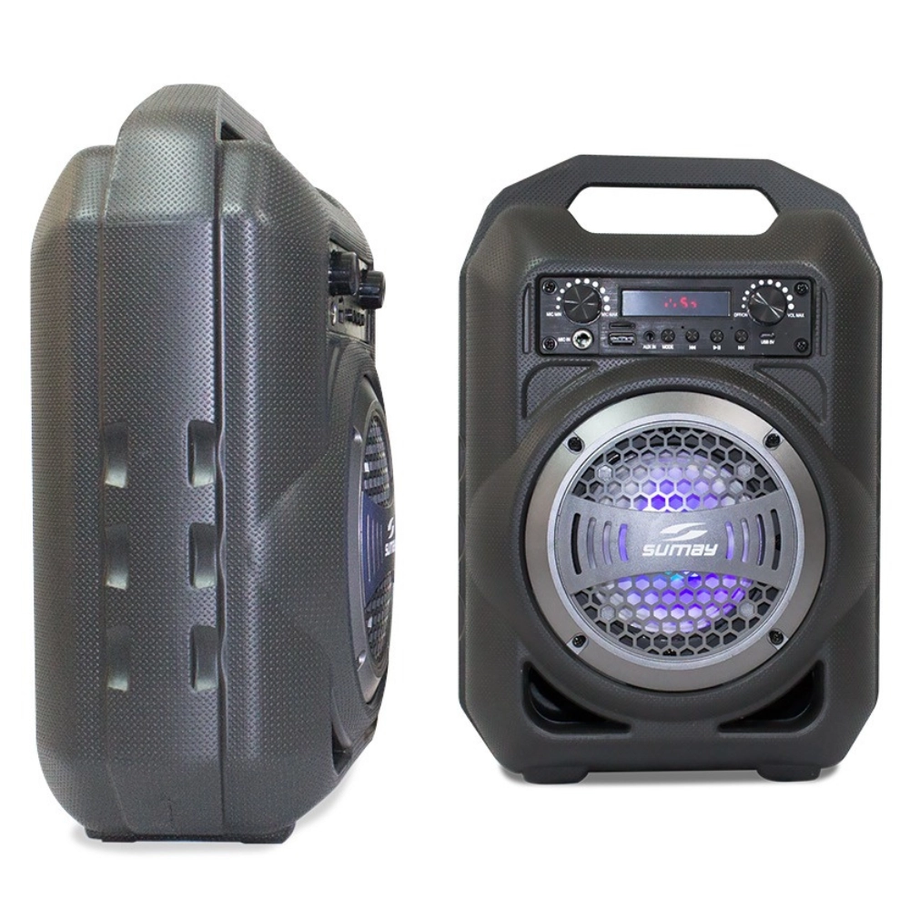 Caixa de Som Multiuso Bluetooth e Alça, Modelo Gallon Music