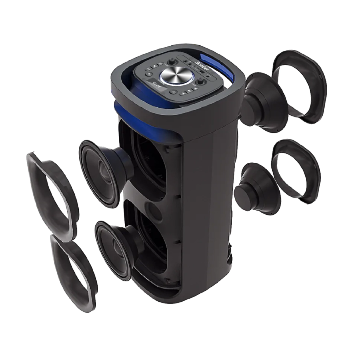 CAIXA DE SOM PORTÁTIL BLUETOOTH BOMBER PARTY 1360 8 1500W BIVOLT CAIXA DE SOM PORTÁTIL BLUETOOTH BOMBER PARTY 1360 8 1500W BIVOLT