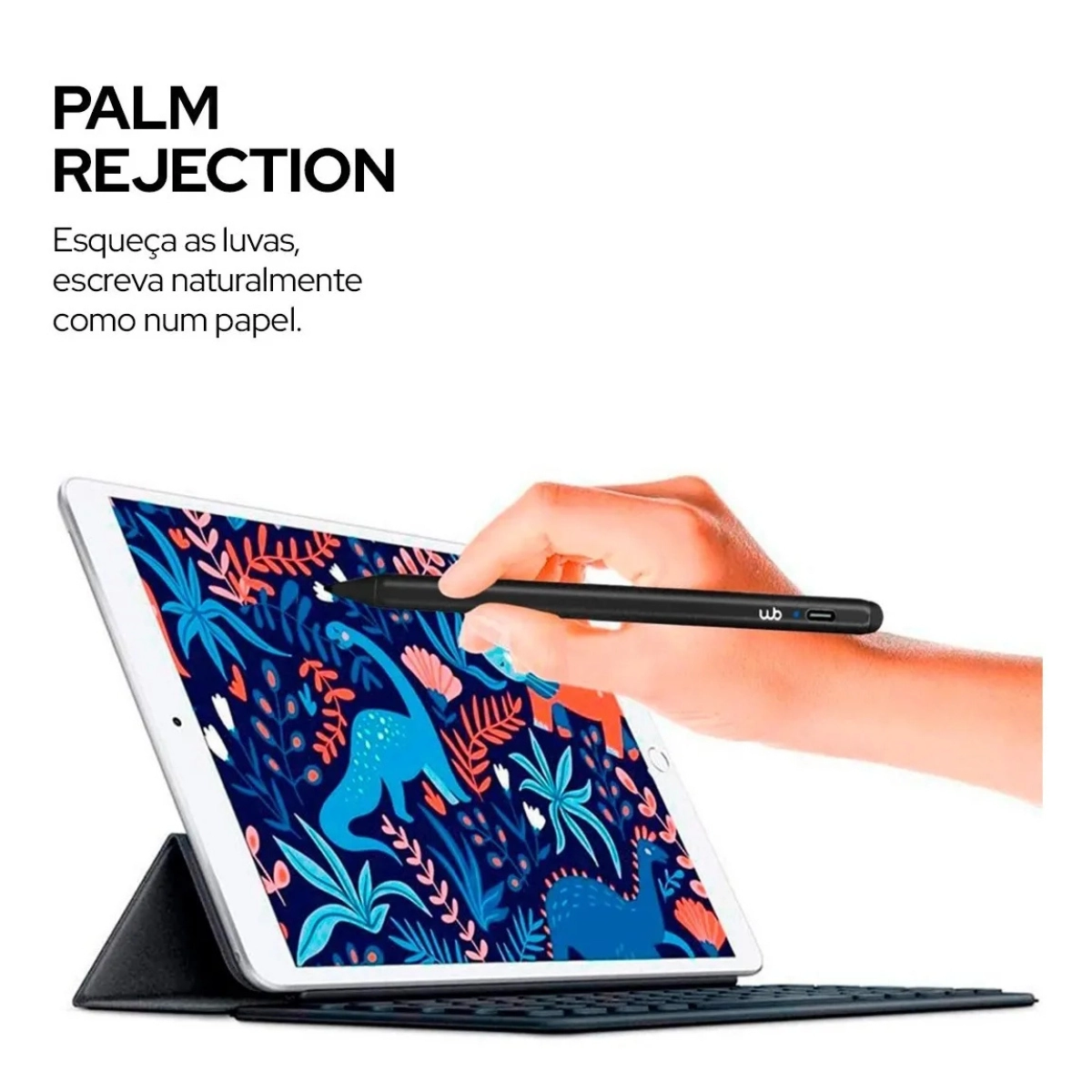 CANETA PENCIL WB PRETA PARA IPAD COM PALM REJECTION E PONTA DE 1.0MM