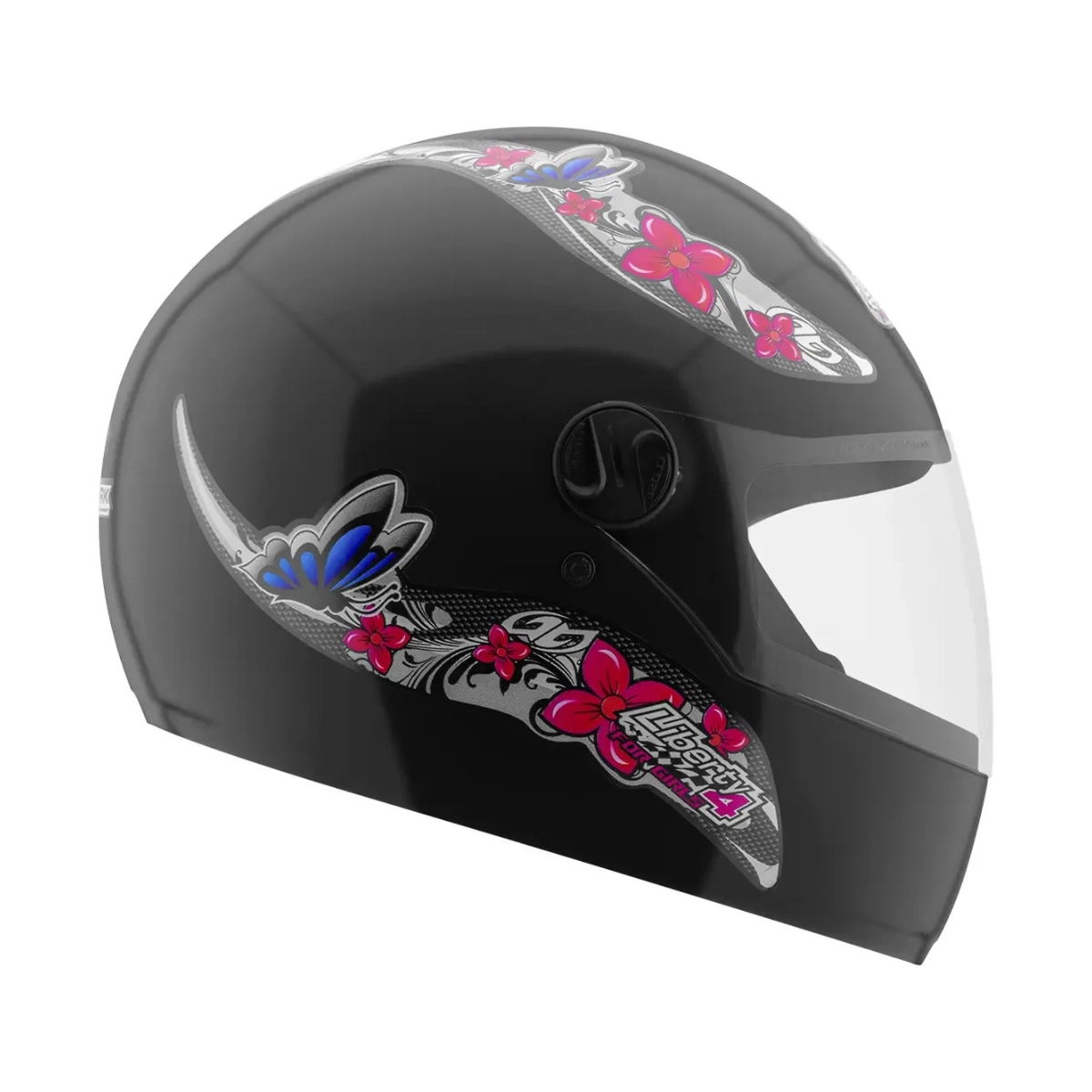 CAPACETE DE MOTO LIBERTY 4 GIRLS PROTORK 58 FECHADO PRETO