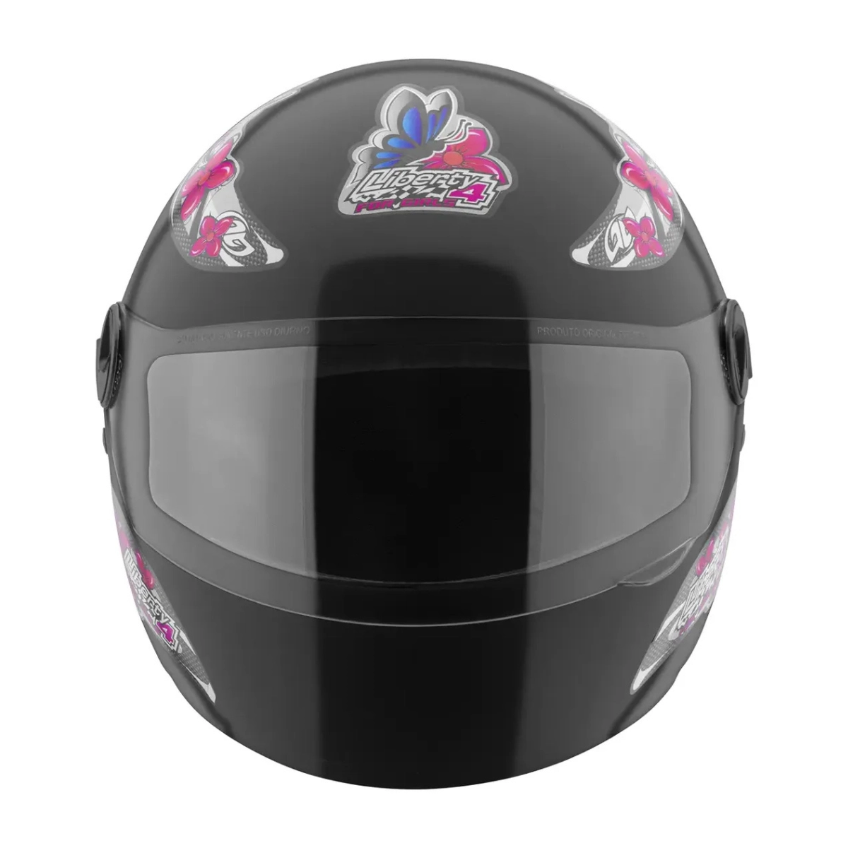 CAPACETE DE MOTO LIBERTY 4 GIRLS PROTORK 58 FECHADO PRETO