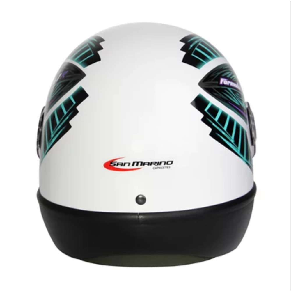 Capacete para Moto Integral San Marino Grafic Ll Branco Tamanho 56 Capacete para Moto Integral San Marino Grafic Ll Branco Tamanho 56