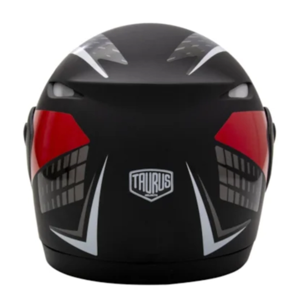 Capacete Zarref V4 Grafic Preto Fosco Taurus Robocop Articulado Retratil N 56