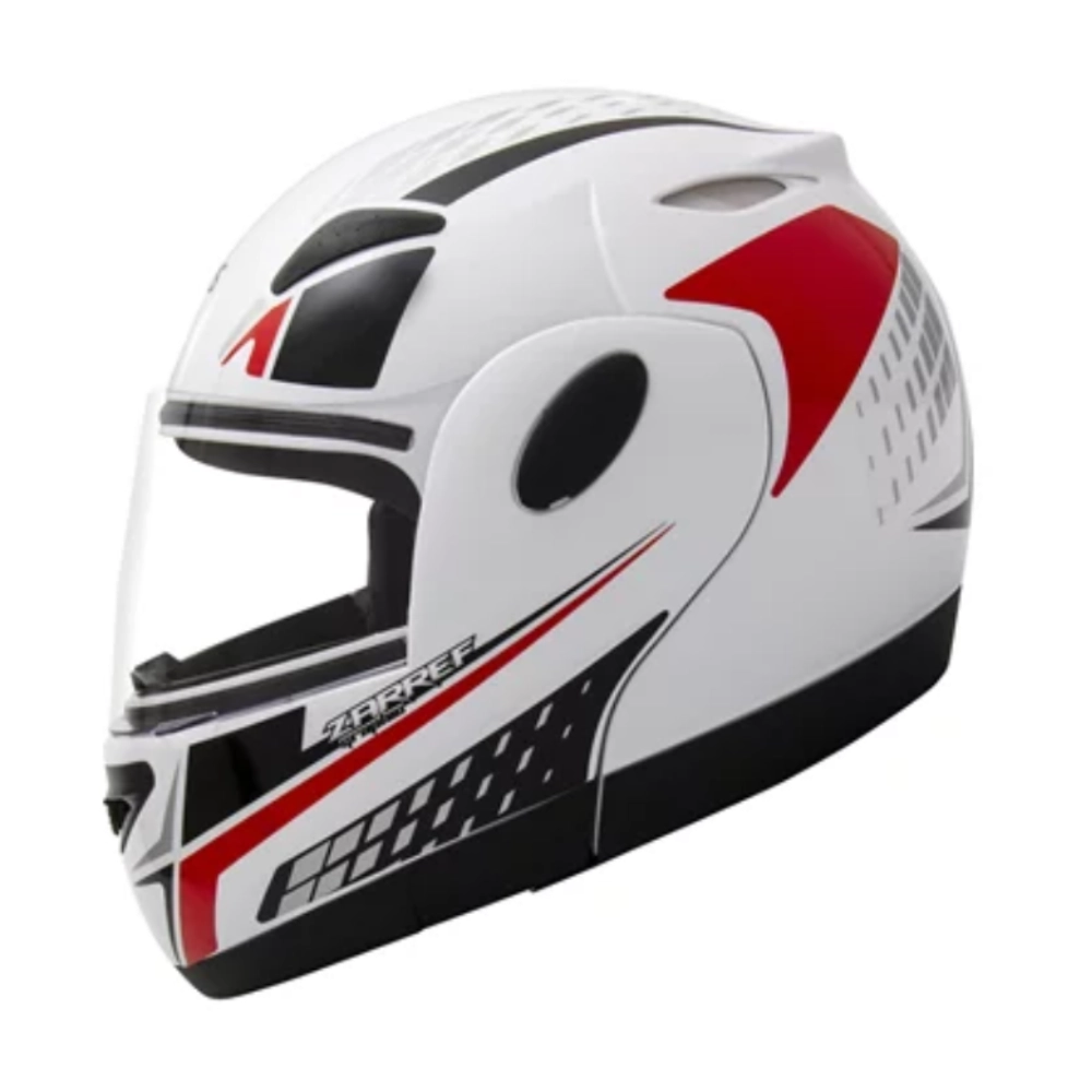 Capacete Zarref V4 Grafic Taurus Robocop Articulado Retratil N 58