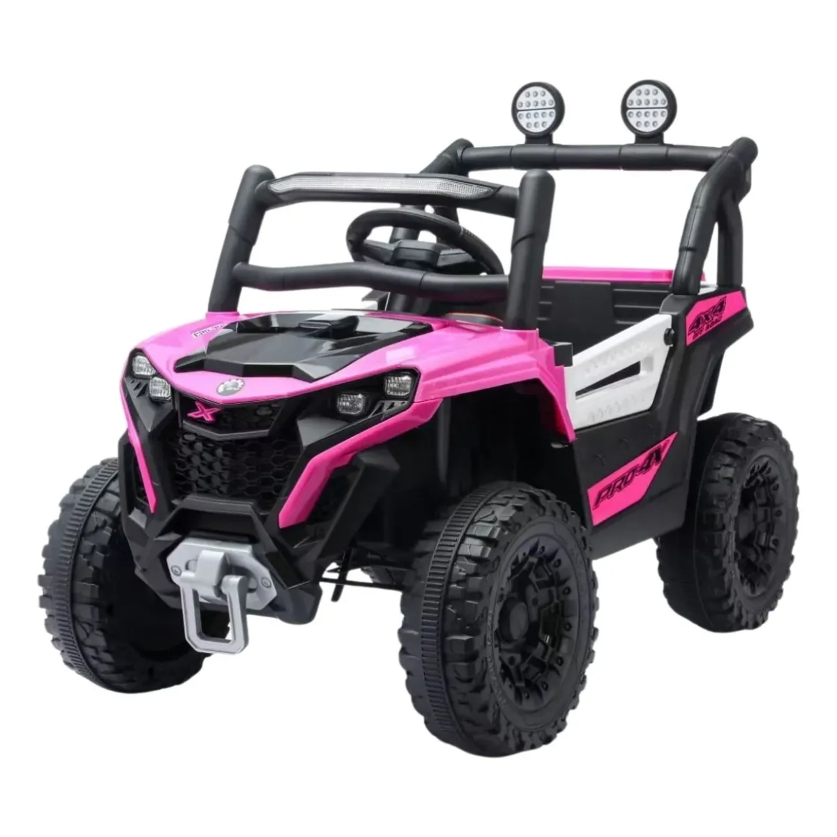 CARRINHO ELÉTRICO UTV INFANTIL 12V LUZ SOM IMPORTWAY ROSA