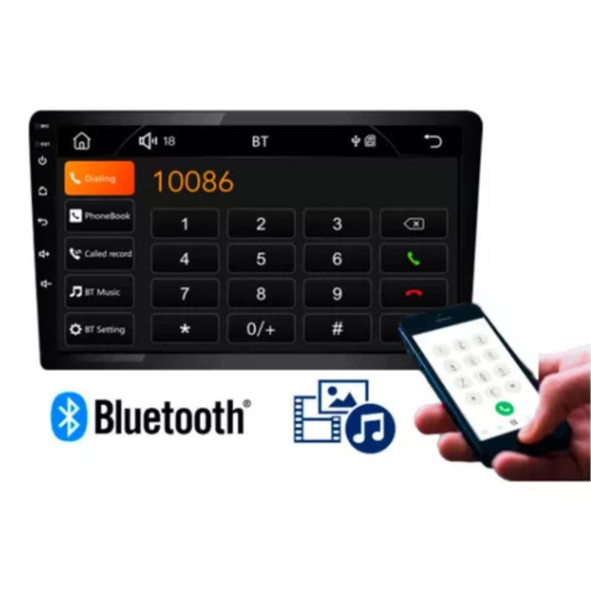 Central Multimídia 9 Polegadas Roadstar Carplay RS908BR Android Auto