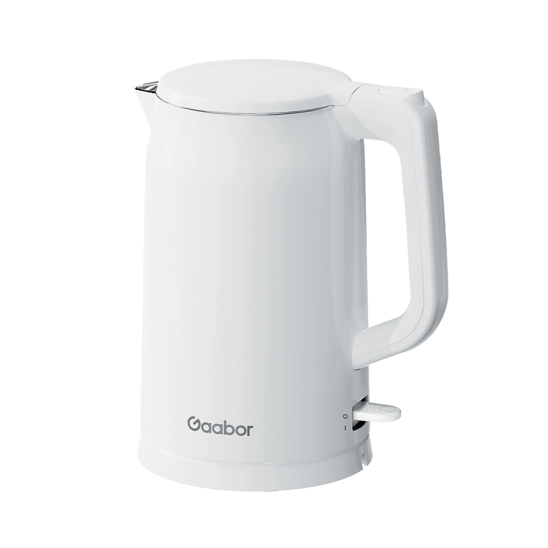 Chaleira Elétrica 1,7l Gaabor 1500w Aço Inox E Cabo Retrátil Cor Branco 220V