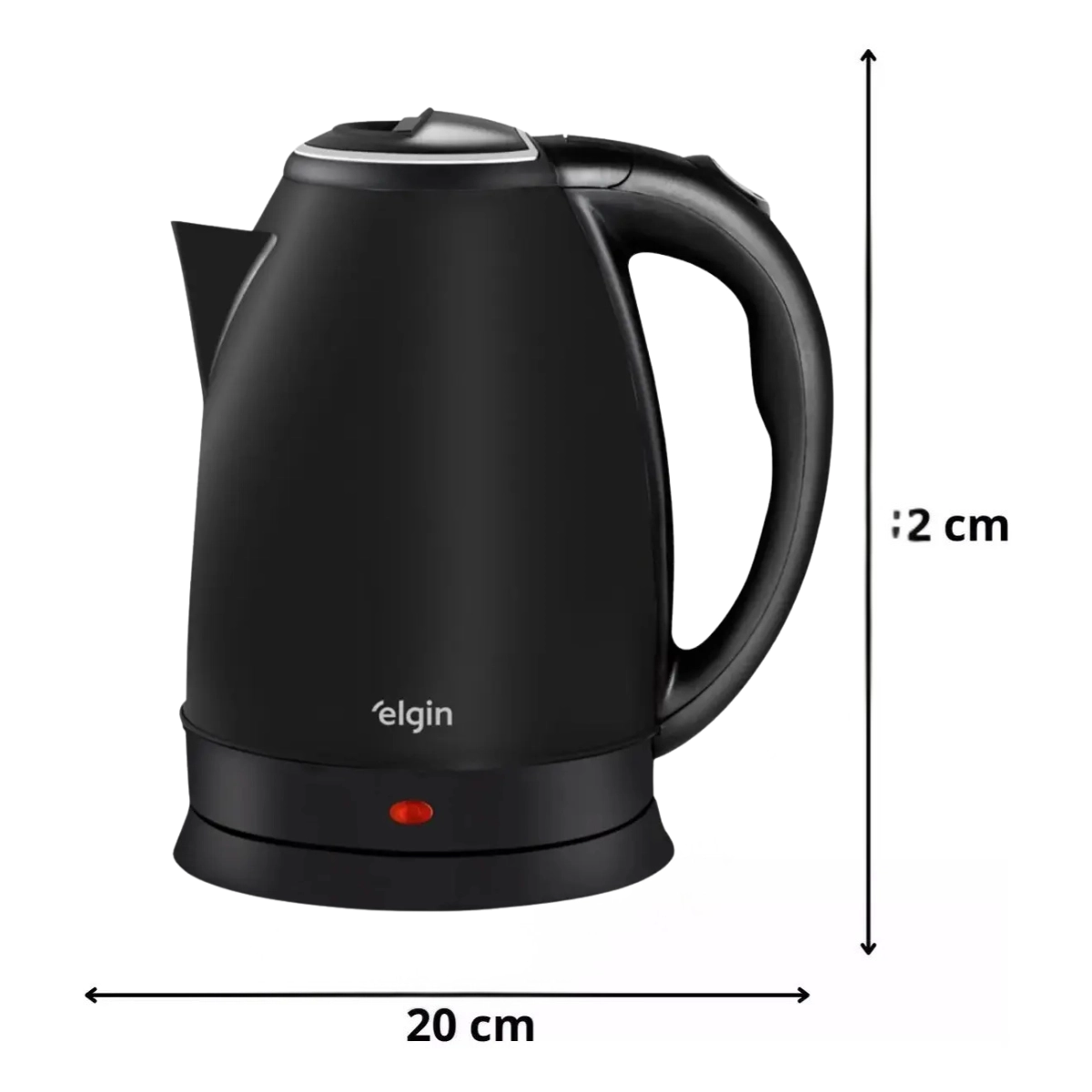 CHALEIRA ELETRICA 127V 2 LITROS INOX BLACK DESLIGAMENTO AUTOMATICO