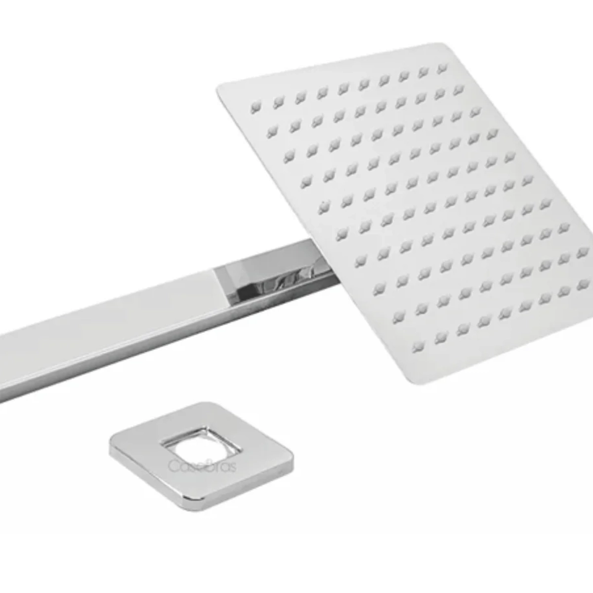 Chuveirao de Pscina Ducha Quadrada Aço Inox 40cm 20x20cm Domum