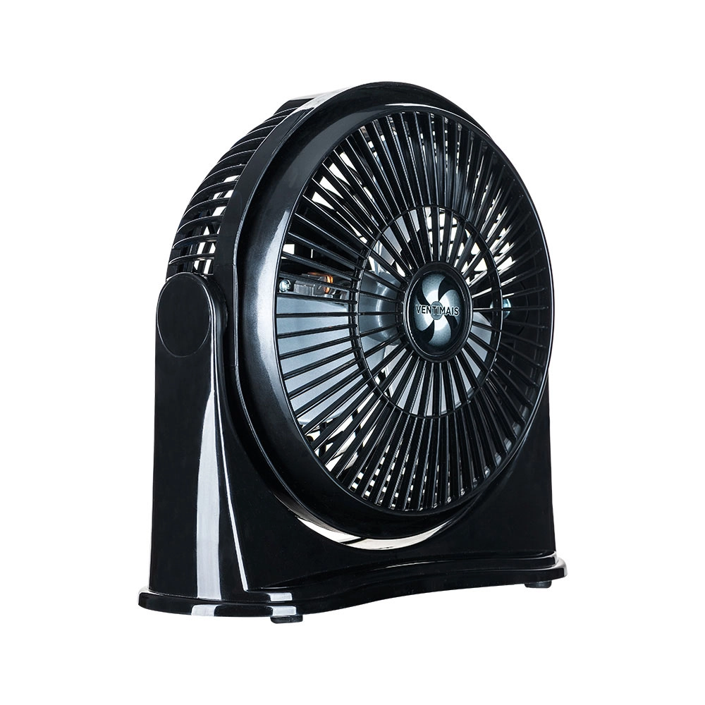 CIRCULADOR DE AR 25CM VENTIMAIS 6 PÁS PRETO/PRATA 220V