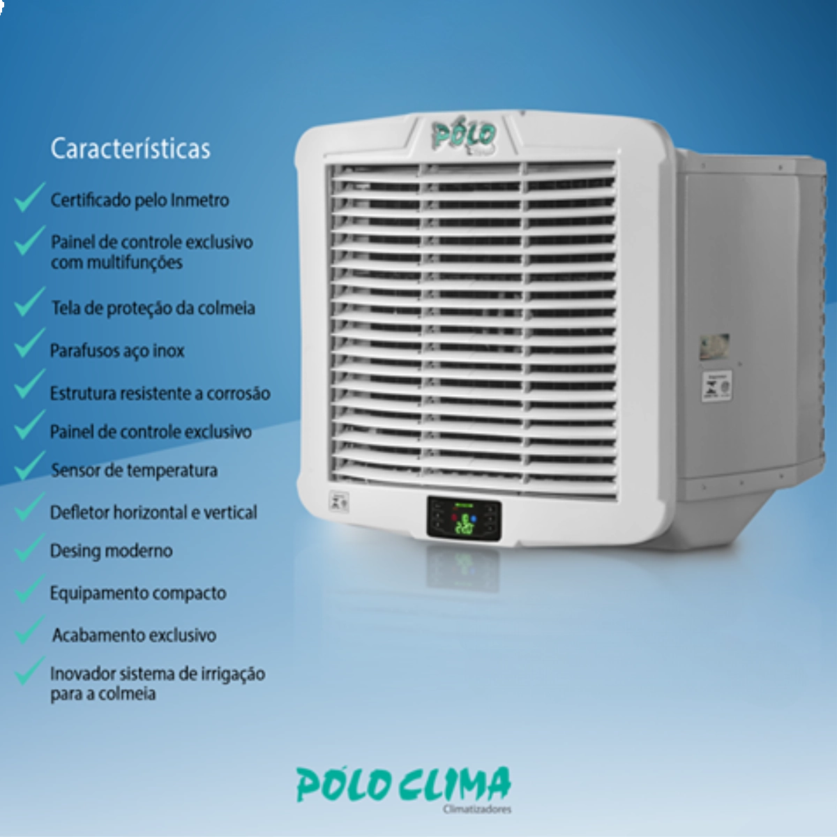 CLIMATIZADOR EVAPORATIVO PORTATIL P7 220V - POLOCLIMA