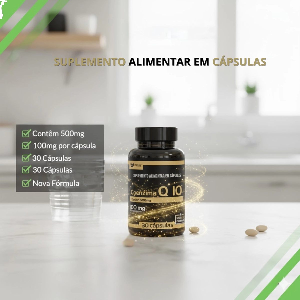COENZIMA Q10 100MG COM 30 CAPSULAS MUWIZ SEM SABOR