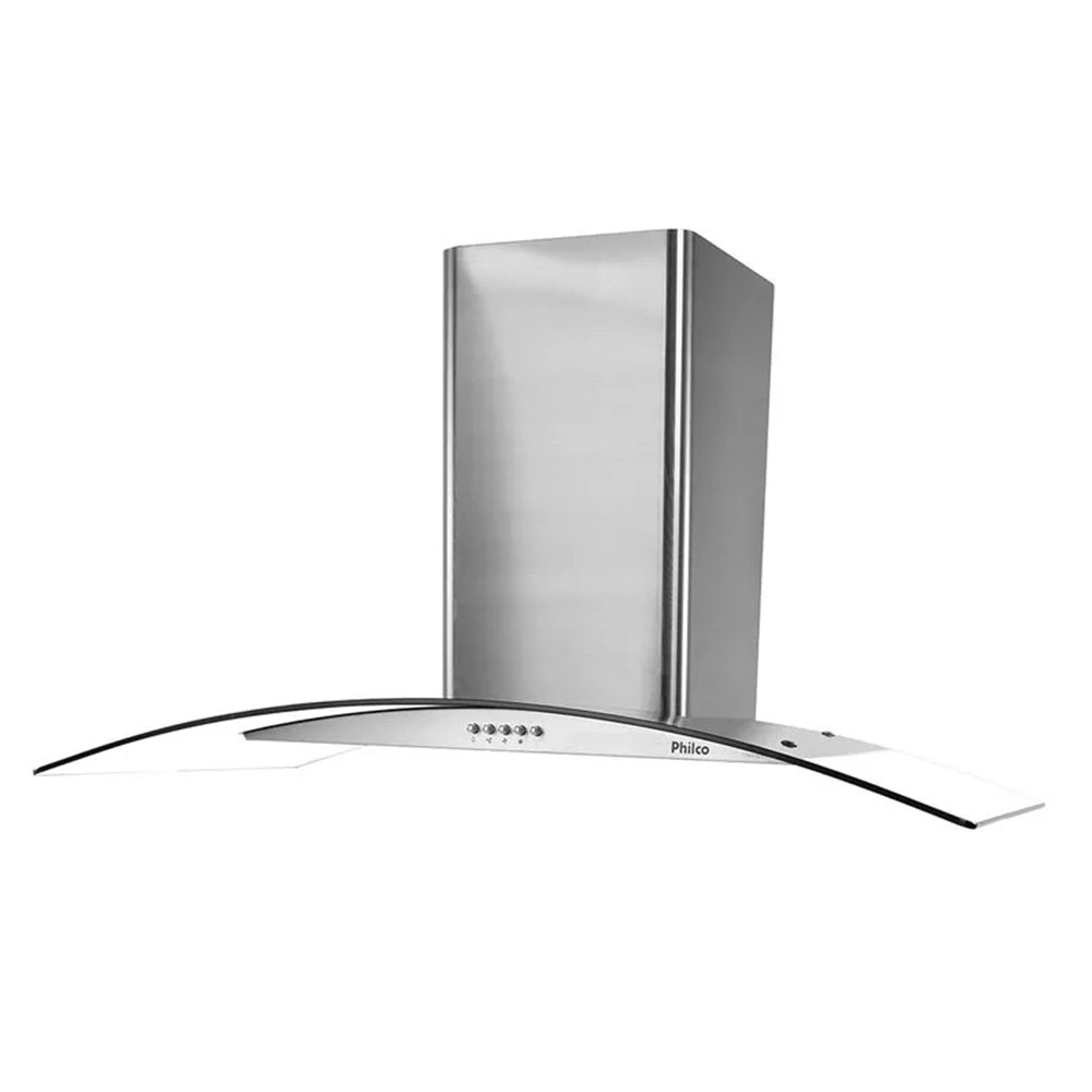 COIFA DE PAREDE CURVA PHILCO INOX DUPLA FILTRAGEM 90CM 127V COIFA DE PAREDE CURVA PHILCO INOX DUPLA FILTRAGEM 90CM 127V