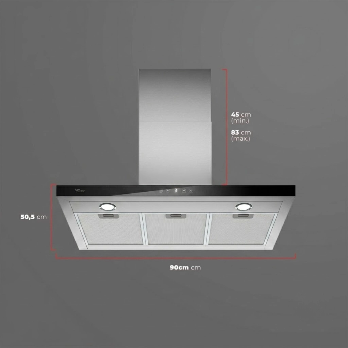 COIFA DE PAREDE FISCHER INFINITY 90CM CONTROLE POR GESTO 127V COIFA DE PAREDE FISCHER INFINITY 90CM CONTROLE POR GESTO 127V