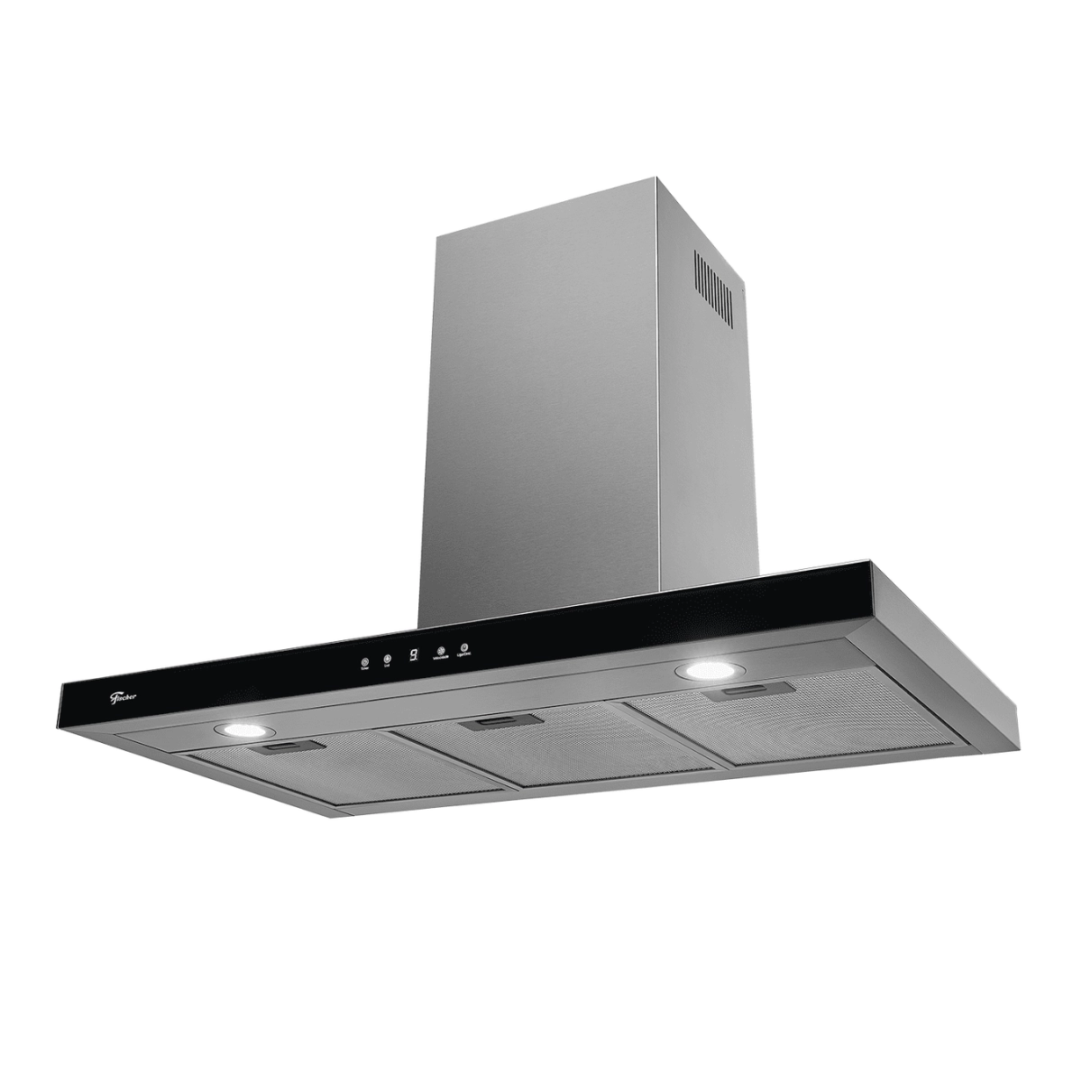 COIFA DE PAREDE INFINITY 90 CM VIDRO DIGITAL TOUCH PRETO 127V - FISCHER 