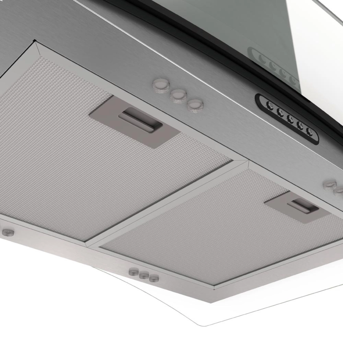 COIFA NARDELLI ILHA VIDRO CURVO INOX 90CM