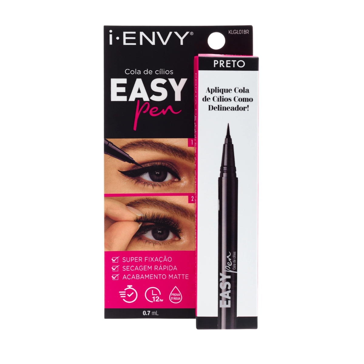 Cola para Cílios Postiços Delineadora Easy Pen Kiss New York Cola para Cílios Postiços Delineadora Easy Pen Kiss New York