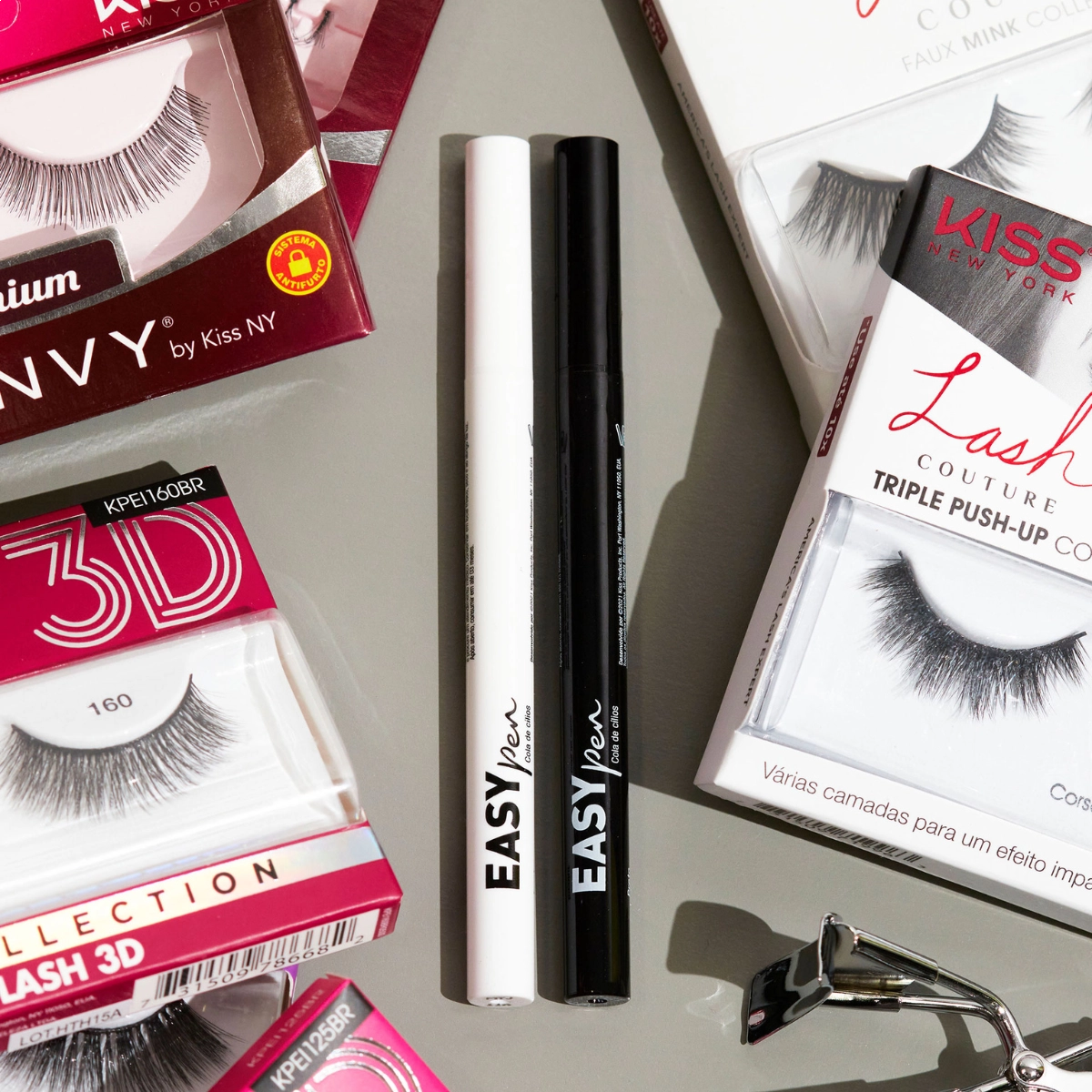 Cola para Cílios Postiços Incolor Delineadora Easy Pen Kiss New York Cola para Cílios Postiços Incolor Delineadora Easy Pen Kiss New York