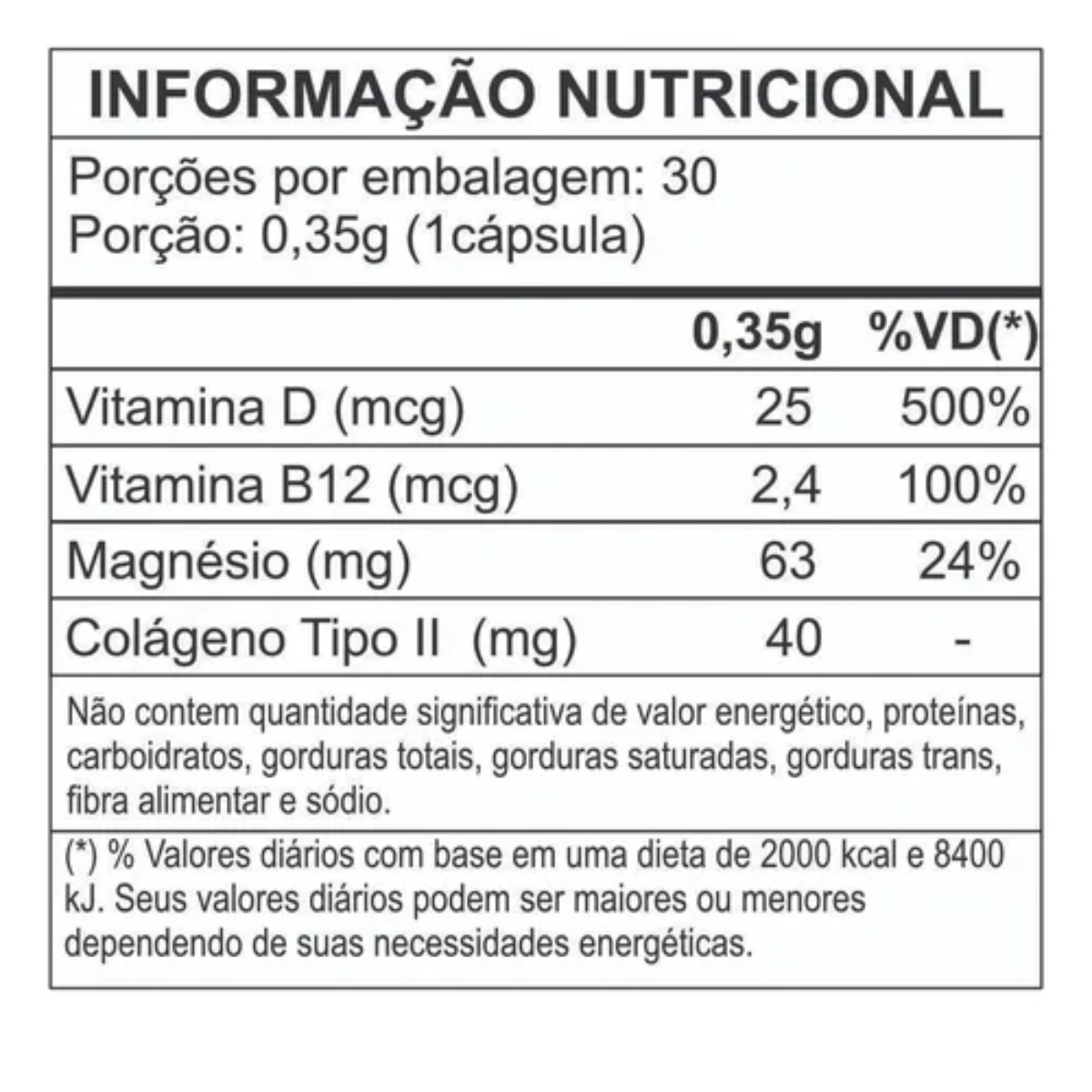 COLAGENO TIPO 2 FIXCART COM 30 CAPSULAS 350MG MUWIZ