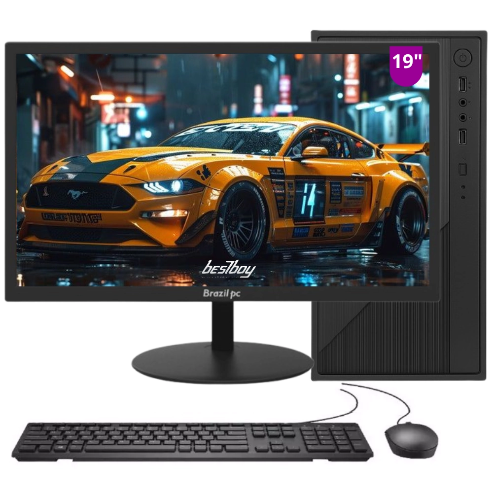 Computador Completo Bestpc Intel I5 8gb Ssd 240gb Monitor Led 19&quot; Windows 10