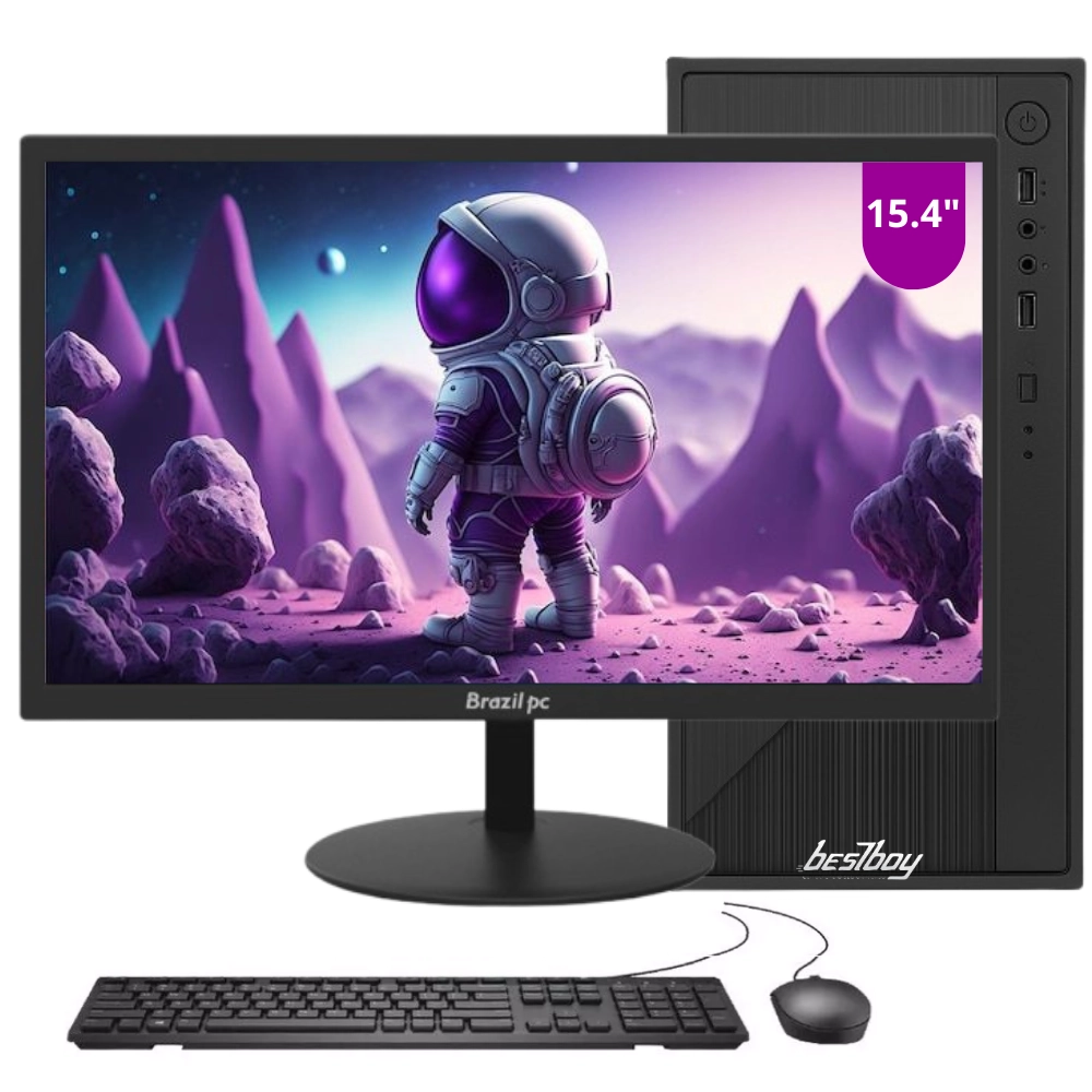 Computador Completo i5  4GB RAM  HD 500GB Monitor 15.4? HDMI + VGA Windows 10 Trial Teclado e Mouse