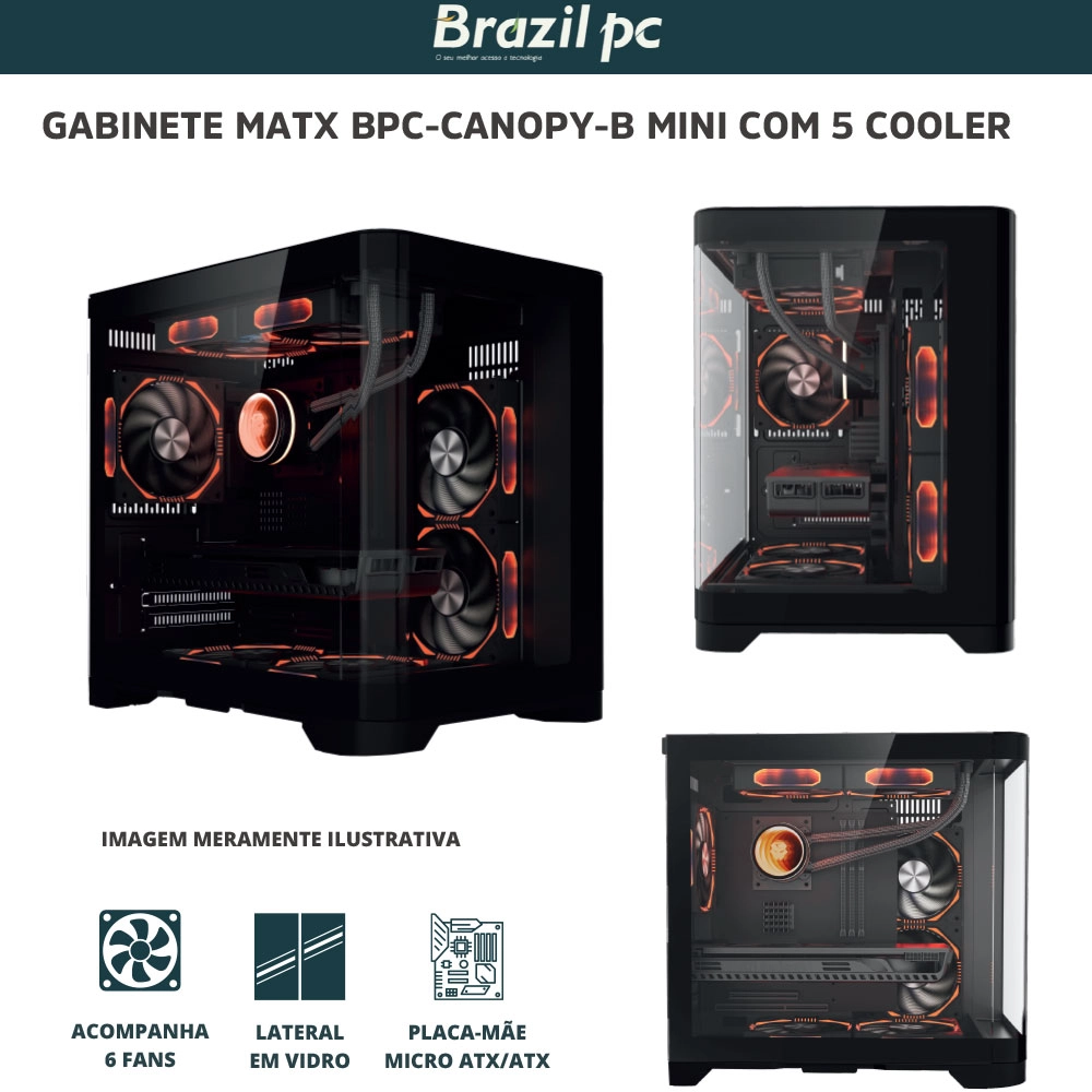 Computador Gamer Ryzen 7 5700g Ram 16gb Ddr4 Ssd 256 Gb C/ 5 Cooler