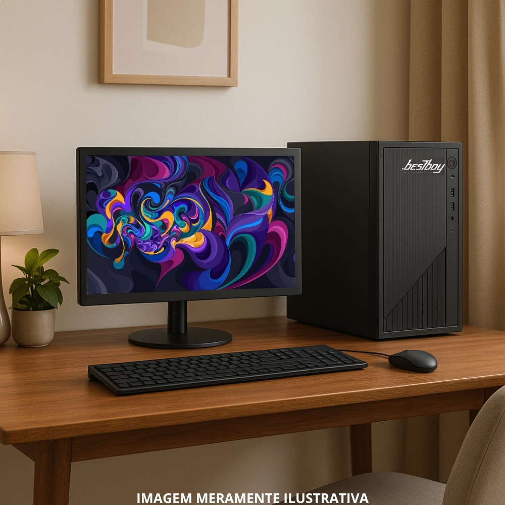 Computador Office Completo Intel Core I3 8gb Ssd 120 Gb Monitor 19" Windows 10 Trial - BestBoy