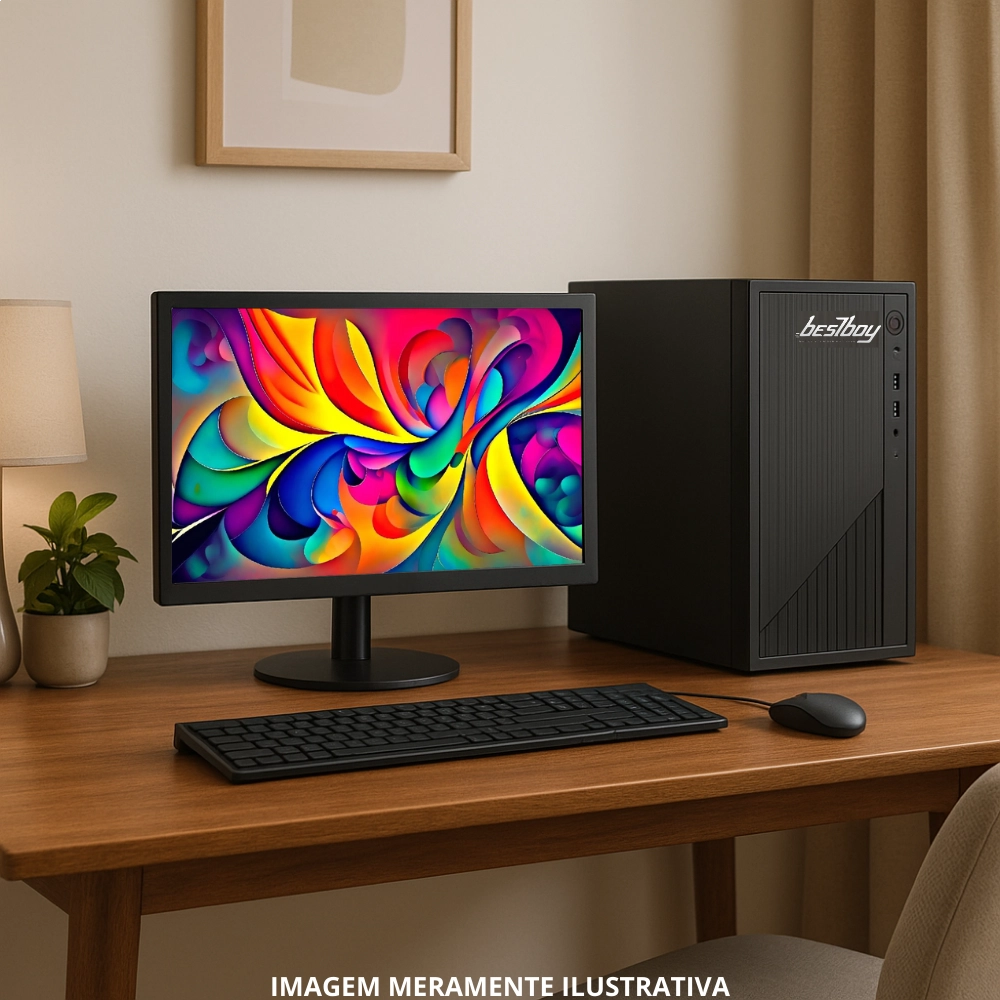 Computador Office Completo Intel Core I5 4GB SSD 128 Gb Monitor 15" Windows 10 Trial - BestBoy