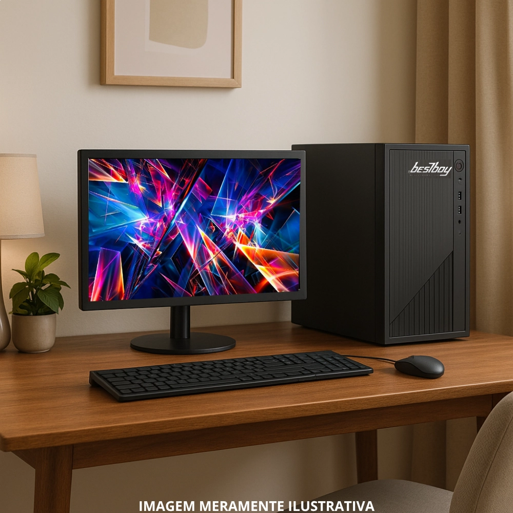 Computador Office Completo Intel Core I5 8gb Ssd 240 Gb Hd 500 Gb Monitor 15&quot; Windows 10 Trial - BestBoy
