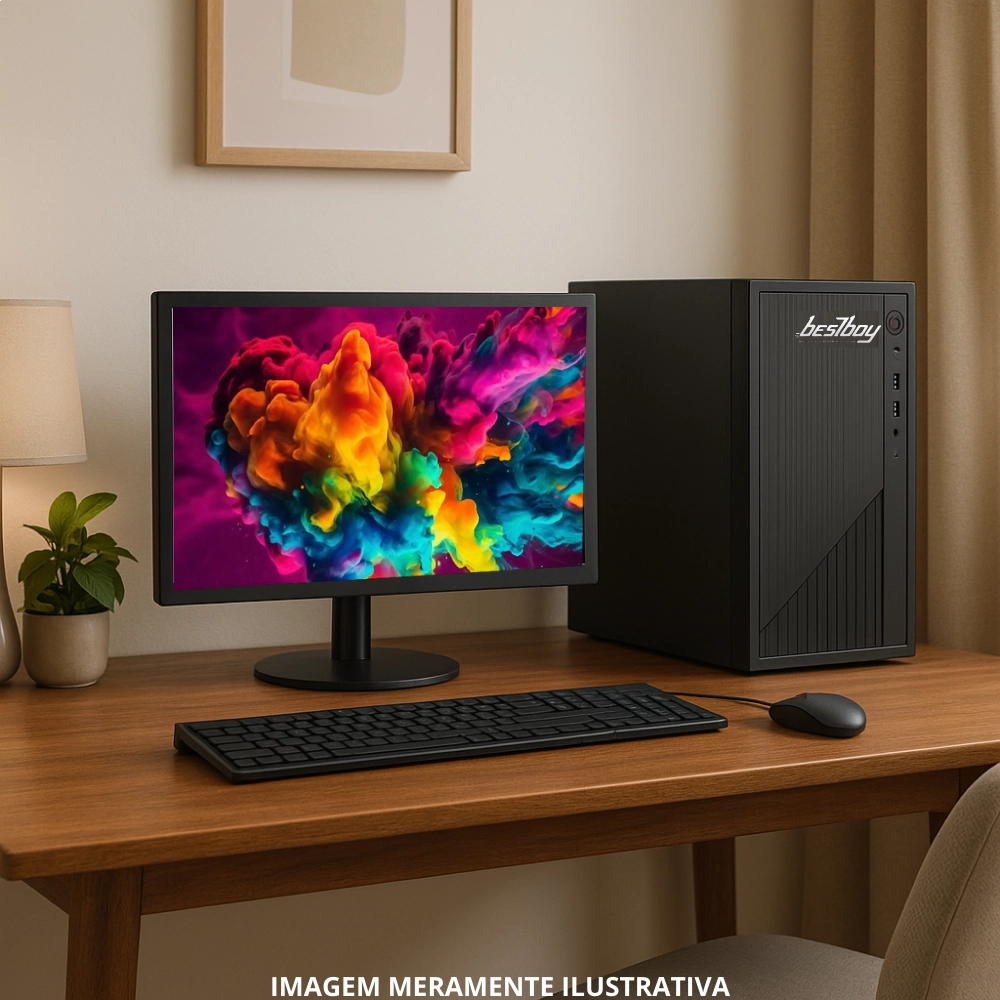 Computador Office Completo Intel Core I5 8gb Ssd 512 Gb Hd 500 Gb Monitor 19" Windows 10 Trial - BestBoy