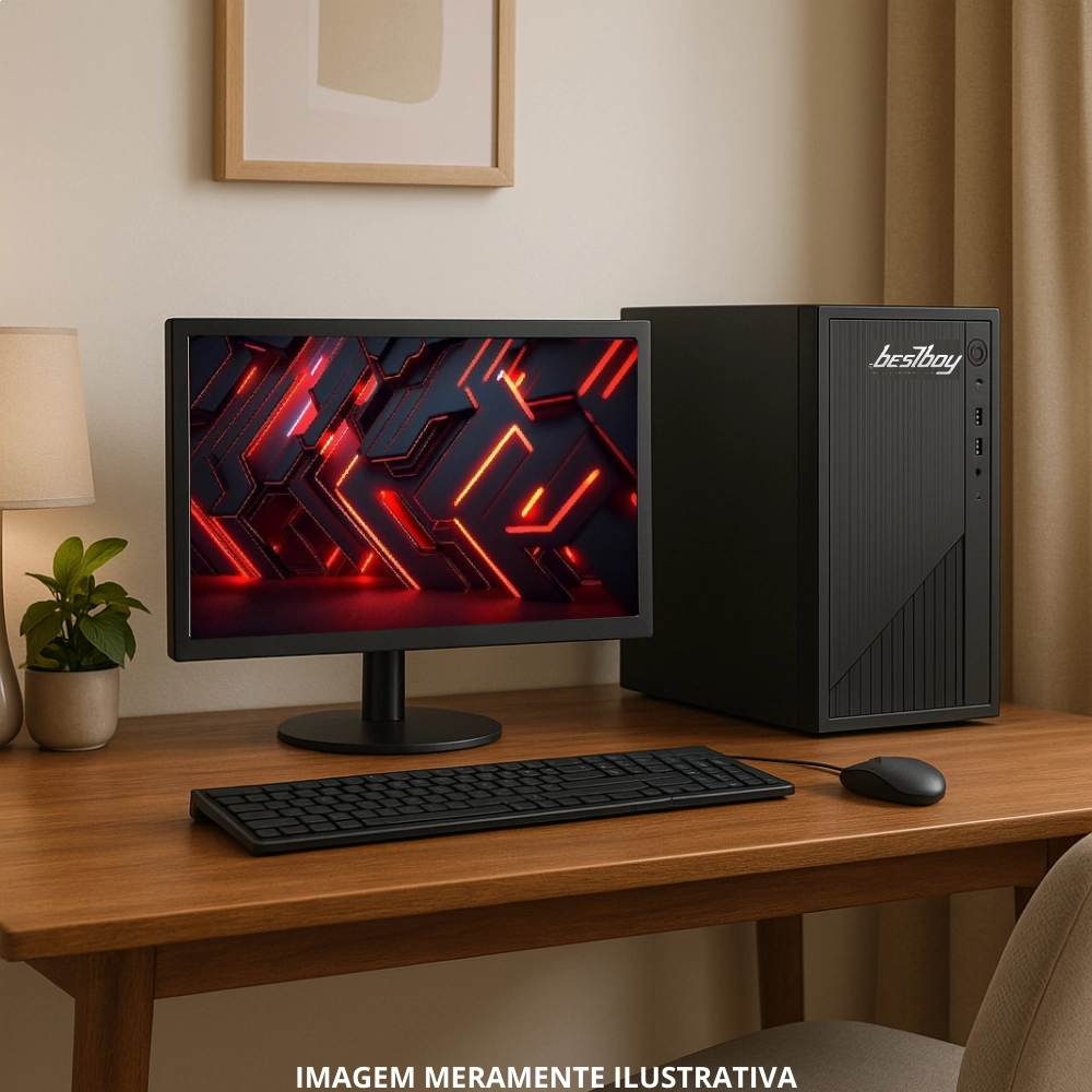 Computador Office Completo Intel Core I7 8gb Ssd 240gb Windows 10 Trial Monitor 19 - BestBoy