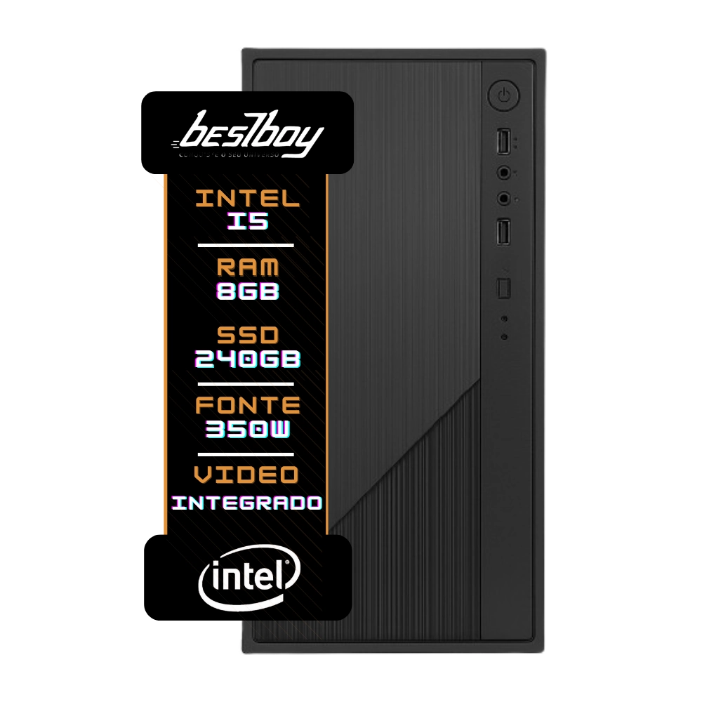 Computador Office Cpu Intel Core I5 8gb Ssd 240gb Windows 10 Trial - BestBoy