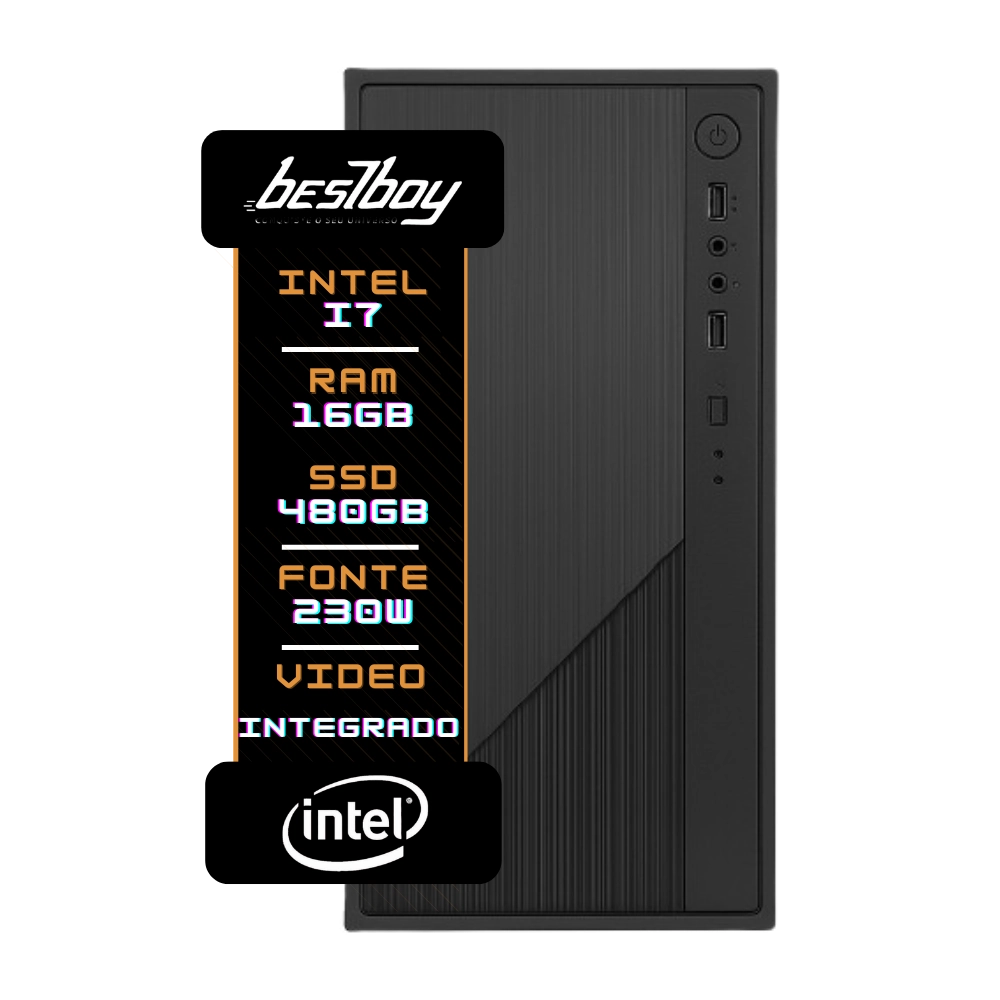 Computador Office Intel Core I7 16gb Ram Ssd 480gb Windows 10 Trial - BestBoy